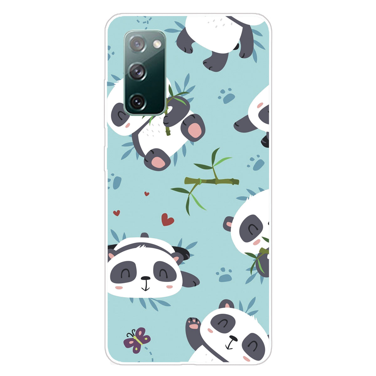 For Samsung Galaxy S20 FE/S20 Fan Edition/S20 FE 5G/S20 Fan Edition 5G/S20 Lite/S20 FE 2022 Pattern Printing IMD Soft TPU Phone Case - Cute Panda