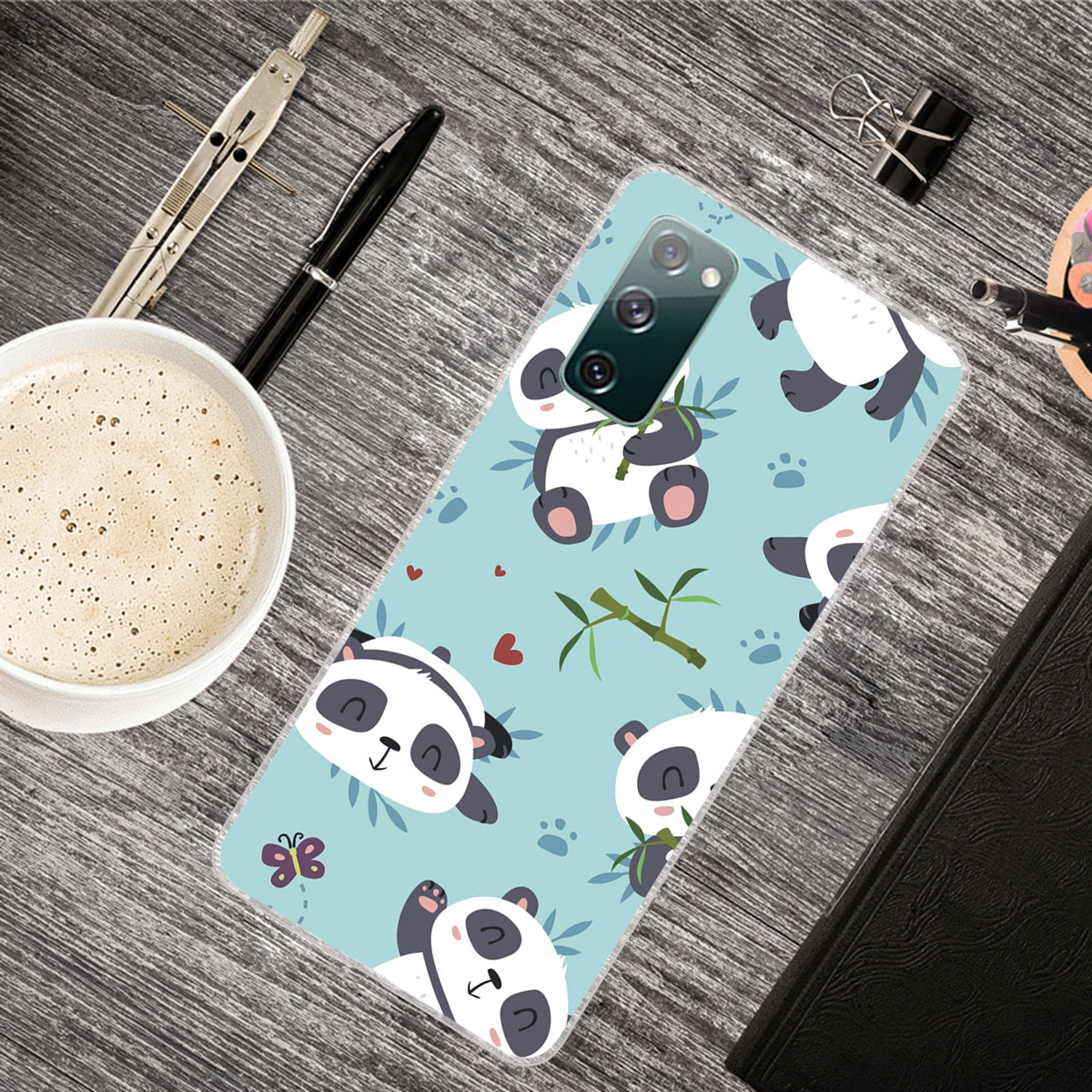 For Samsung Galaxy S20 FE/S20 Fan Edition/S20 FE 5G/S20 Fan Edition 5G/S20 Lite/S20 FE 2022 Pattern Printing IMD Soft TPU Phone Case - Cute Panda