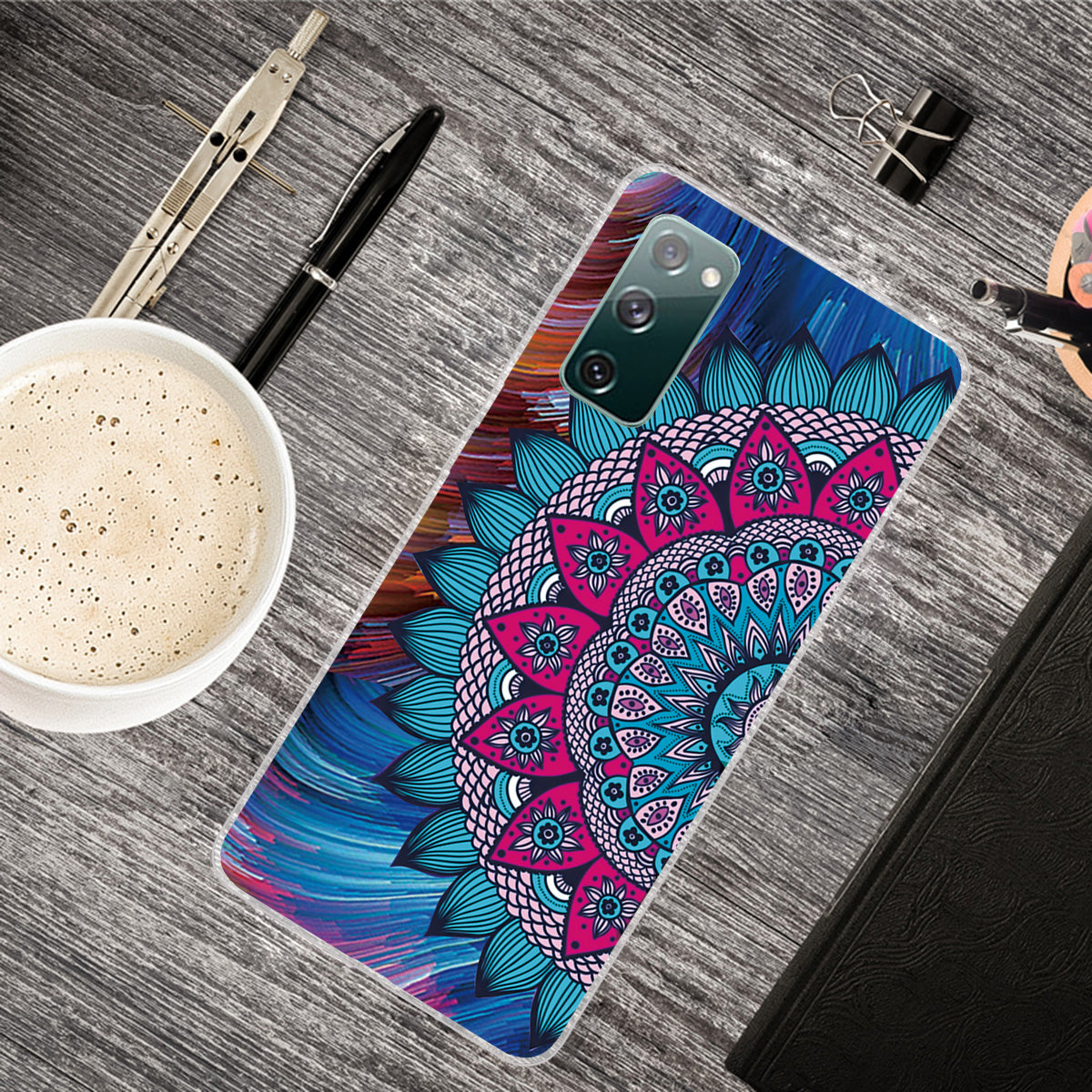 For Samsung Galaxy S20 FE/S20 Fan Edition/S20 FE 5G/S20 Fan Edition 5G/S20 Lite/S20 FE 2022 Pattern Printing IMD Soft TPU Phone Case - Flower Pattern