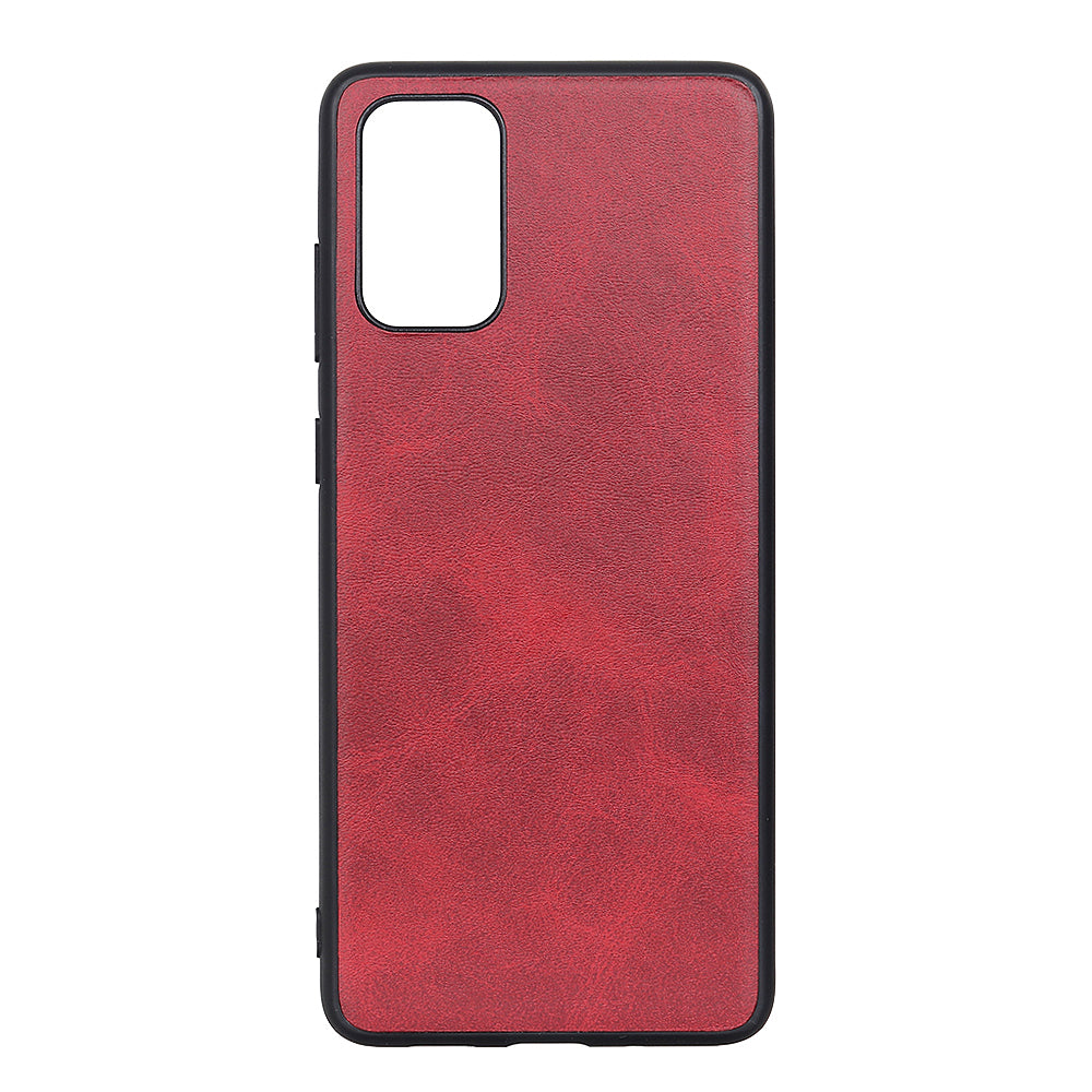 For Samsung Galaxy S20 FE/S20 Fan Edition/S20 FE 5G/S20 Fan Edition 5G/S20 Lite Bi-color TPU + PC + Leather Coated Phone Case - Red