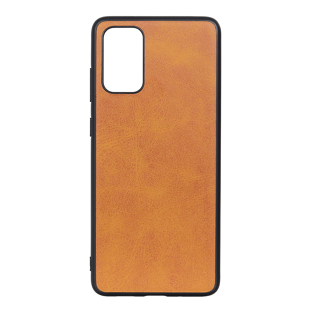 For Samsung Galaxy S20 FE/S20 Fan Edition/S20 FE 5G/S20 Fan Edition 5G/S20 Lite Bi-color TPU + PC + Leather Coated Phone Case - Light Brown