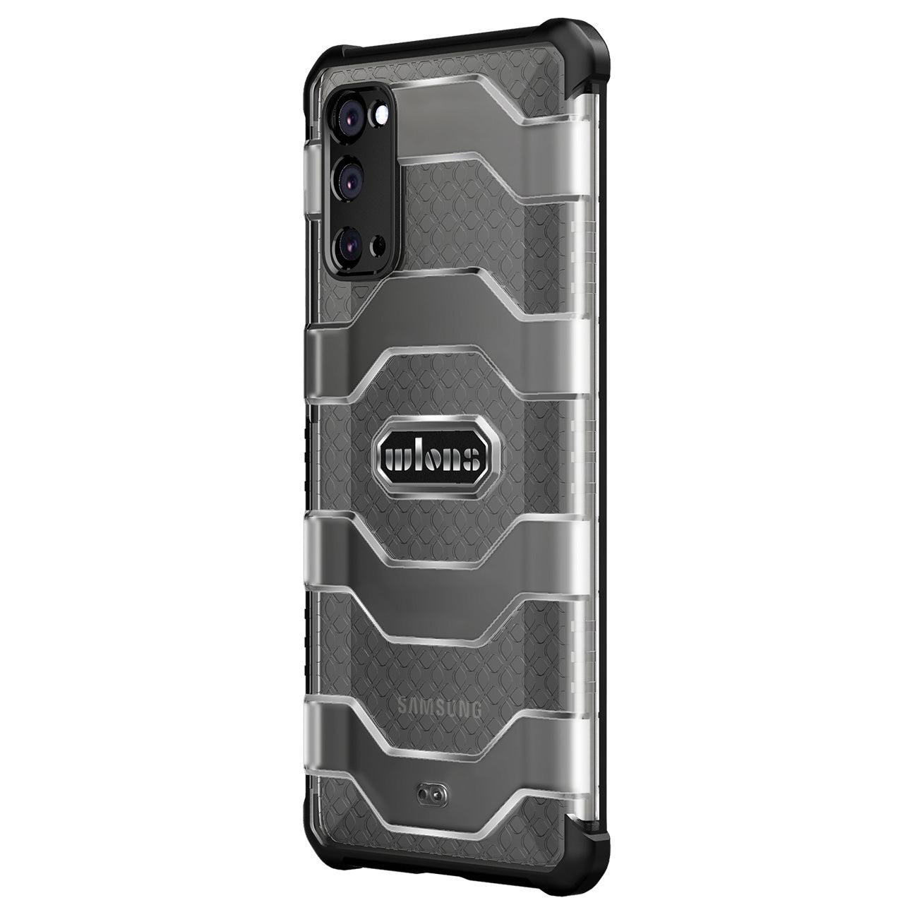 Explorer Series Non-slip Hard PC + TPU Hybrid Case for Samsung Galaxy S20 4G/S20 5G  Phone Cover - Black