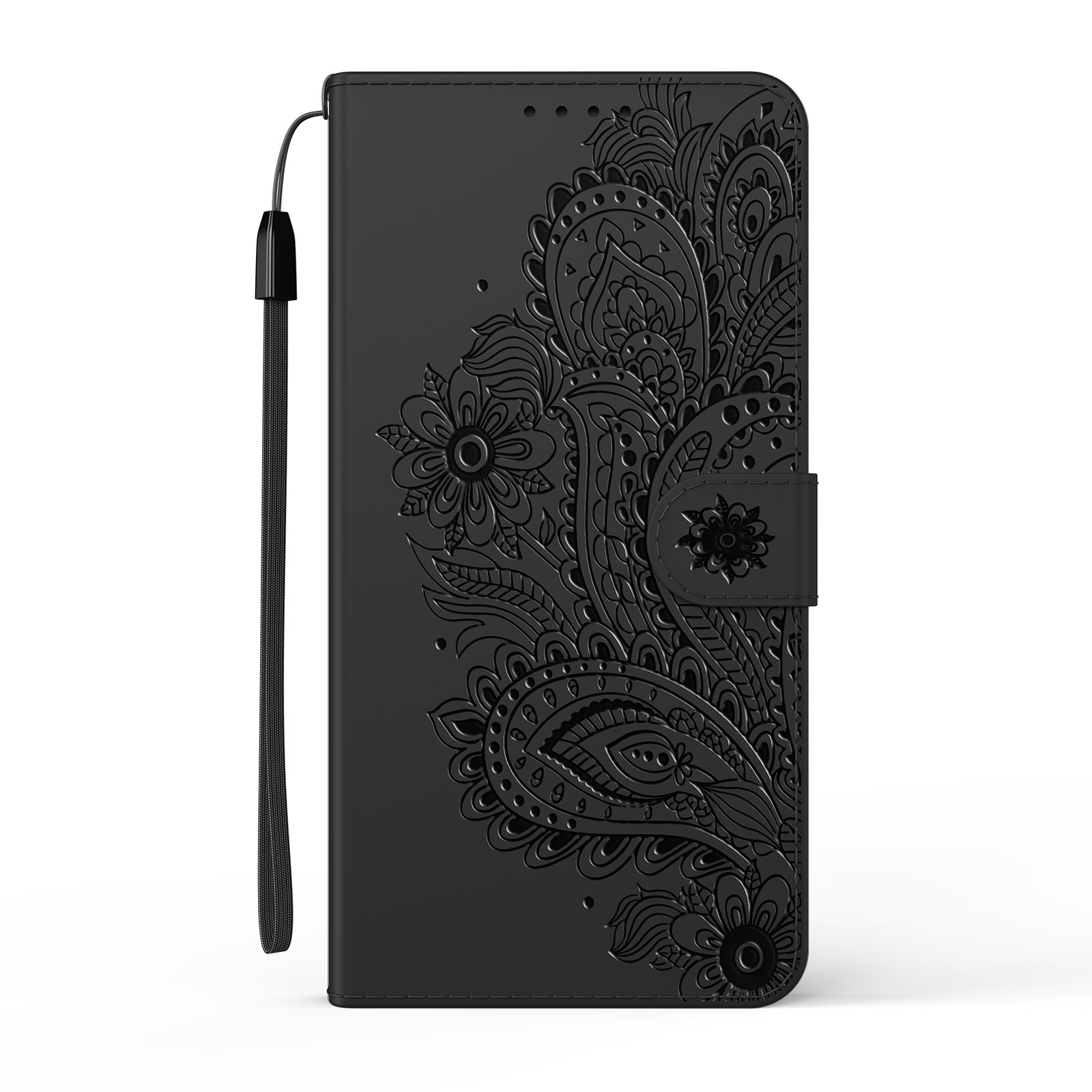 Phoenix Imprinting Leather Wallet Stand Phone Protective Shell for Samsung Galaxy S20 FE/S20 FE 5G/S20 Lite/S20 FE 2022 - Black