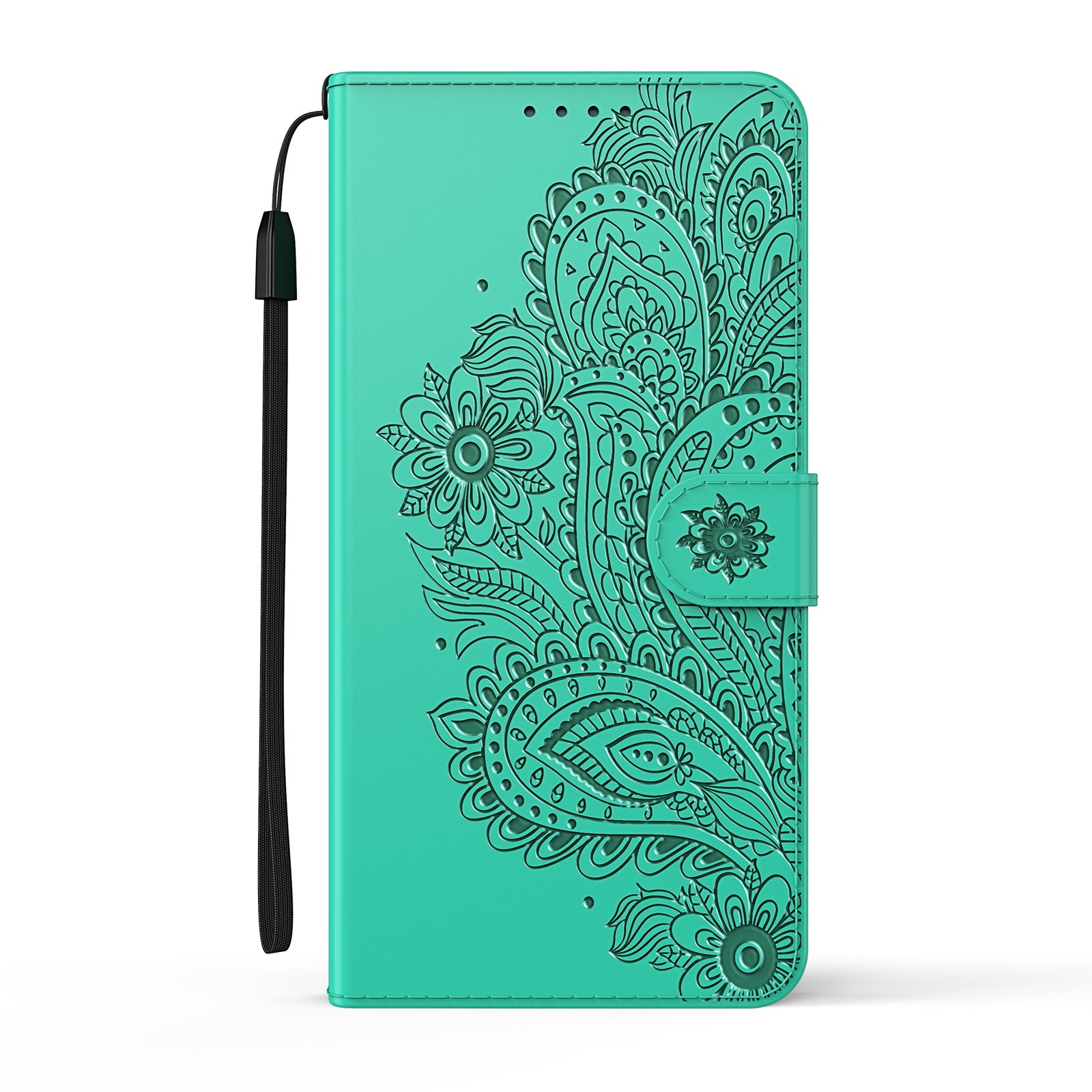 Phoenix Imprinting Leather Wallet Stand Phone Protective Shell for Samsung Galaxy S20 FE/S20 FE 5G/S20 Lite/S20 FE 2022 - Green