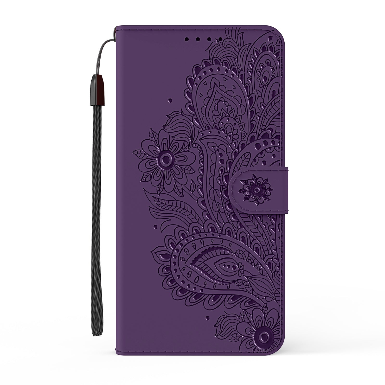 Phoenix Imprinting Leather Wallet Stand Phone Protective Shell for Samsung Galaxy S20 FE/S20 FE 5G/S20 Lite/S20 FE 2022 - Purple