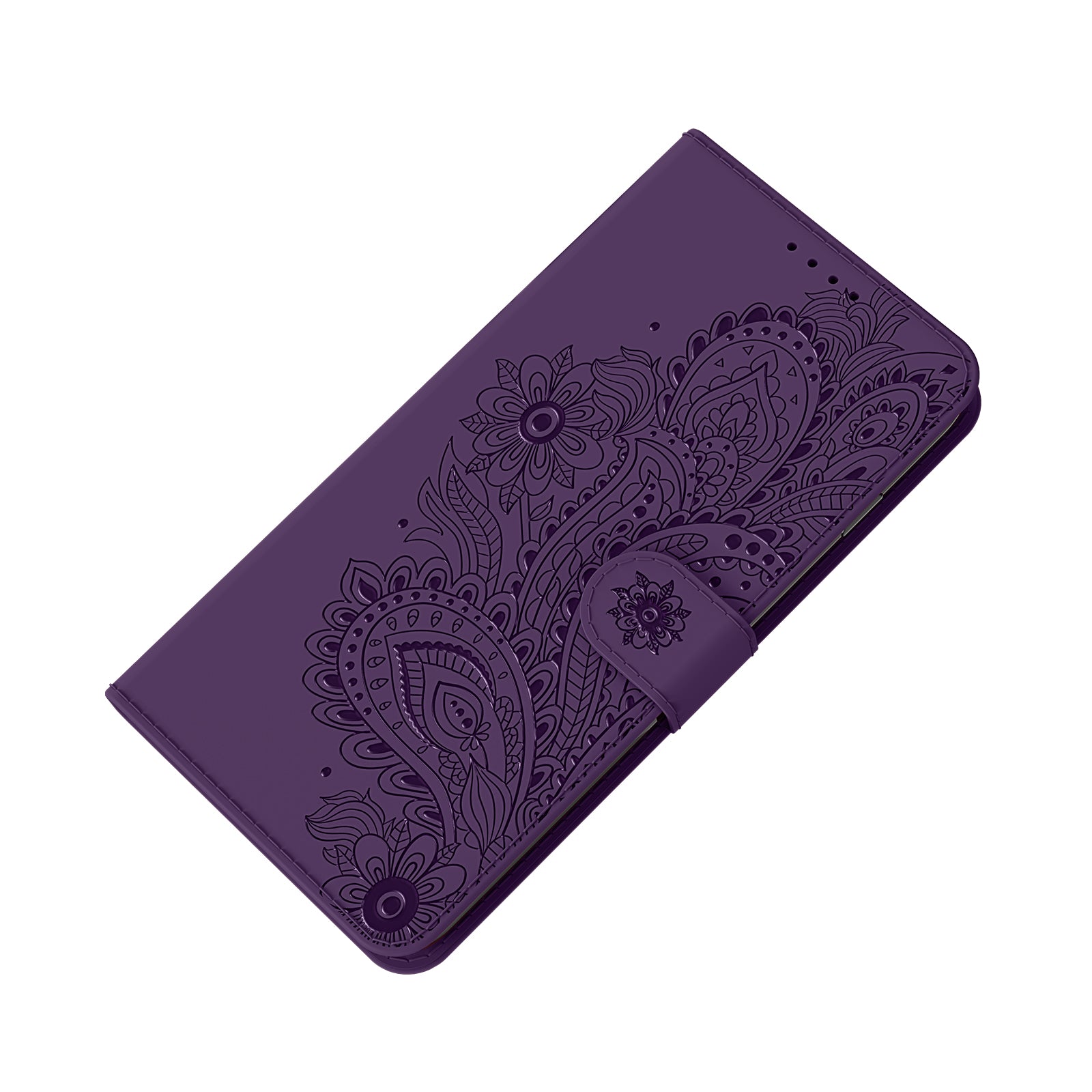 Phoenix Imprinting Leather Wallet Stand Phone Protective Shell for Samsung Galaxy S20 FE/S20 FE 5G/S20 Lite/S20 FE 2022 - Purple