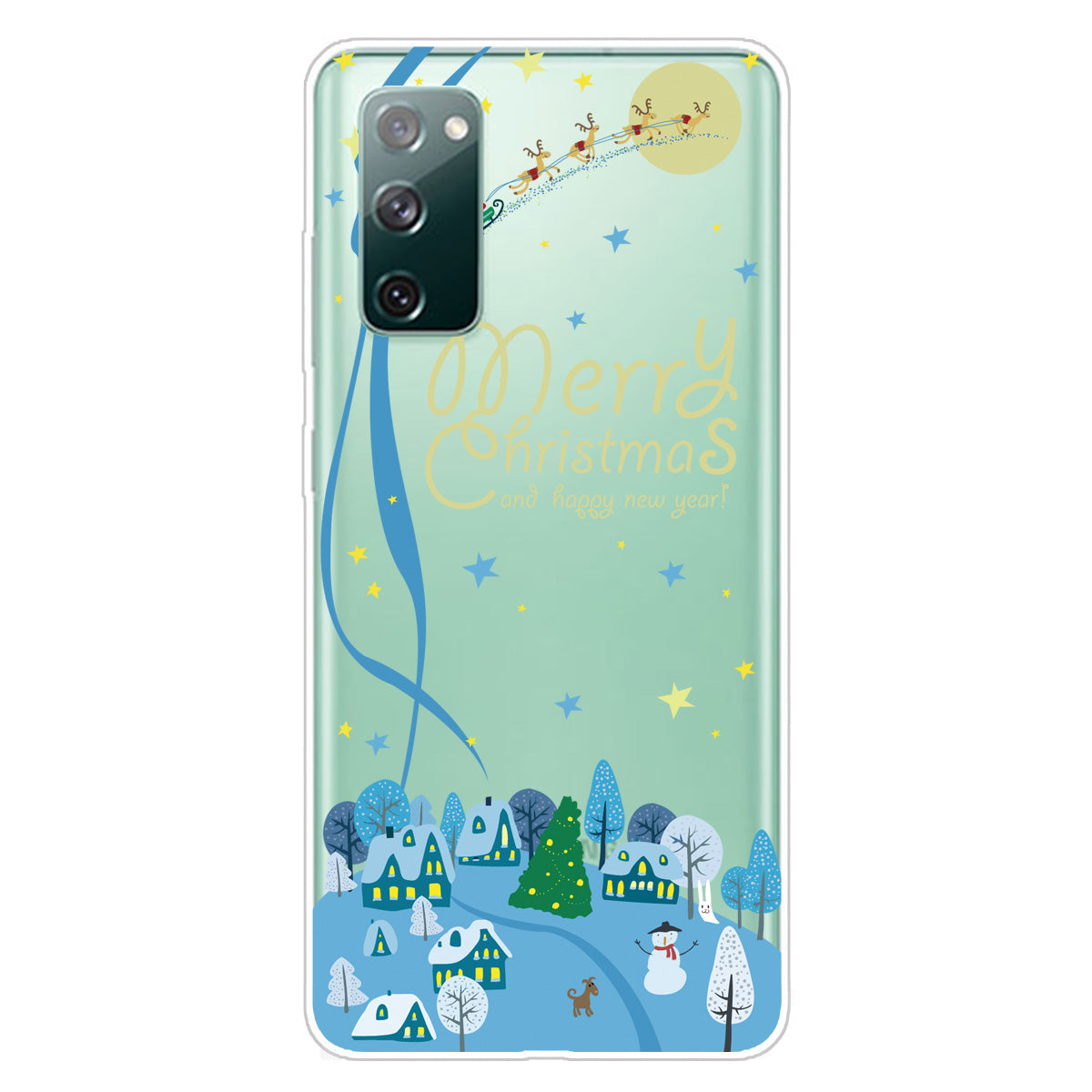 Christmas Theme Pattern Printing TPU Case for Samsung Galaxy S20 FE/S20 Fan Edition/S20 FE 5G/S20 Fan Edition 5G - Christmas in Town