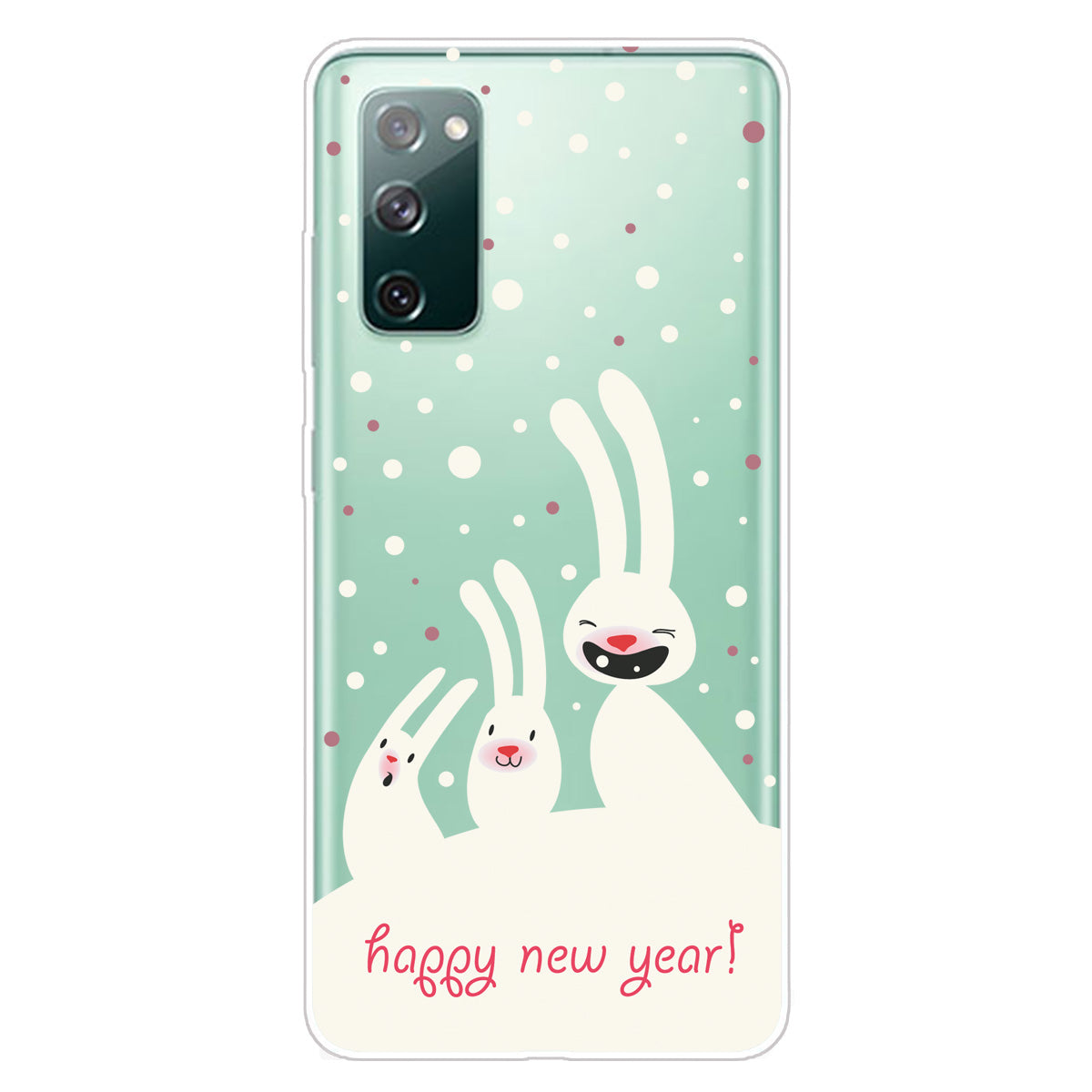 Christmas Theme Pattern Printing TPU Case for Samsung Galaxy S20 FE/S20 Fan Edition/S20 FE 5G/S20 Fan Edition 5G - Cute Bunnies