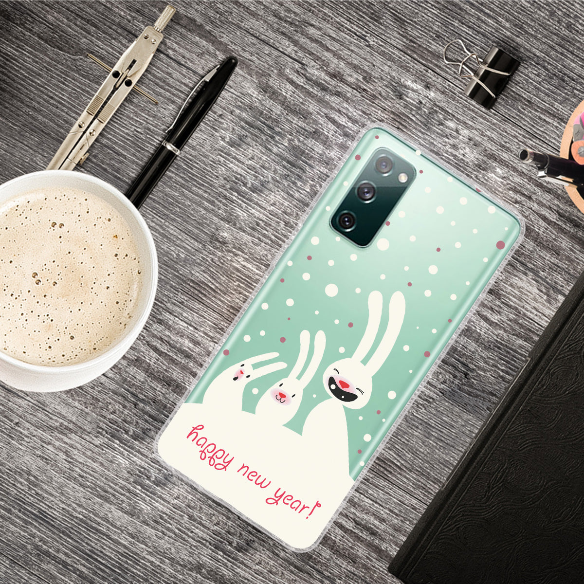 Christmas Theme Pattern Printing TPU Case for Samsung Galaxy S20 FE/S20 Fan Edition/S20 FE 5G/S20 Fan Edition 5G - Cute Bunnies