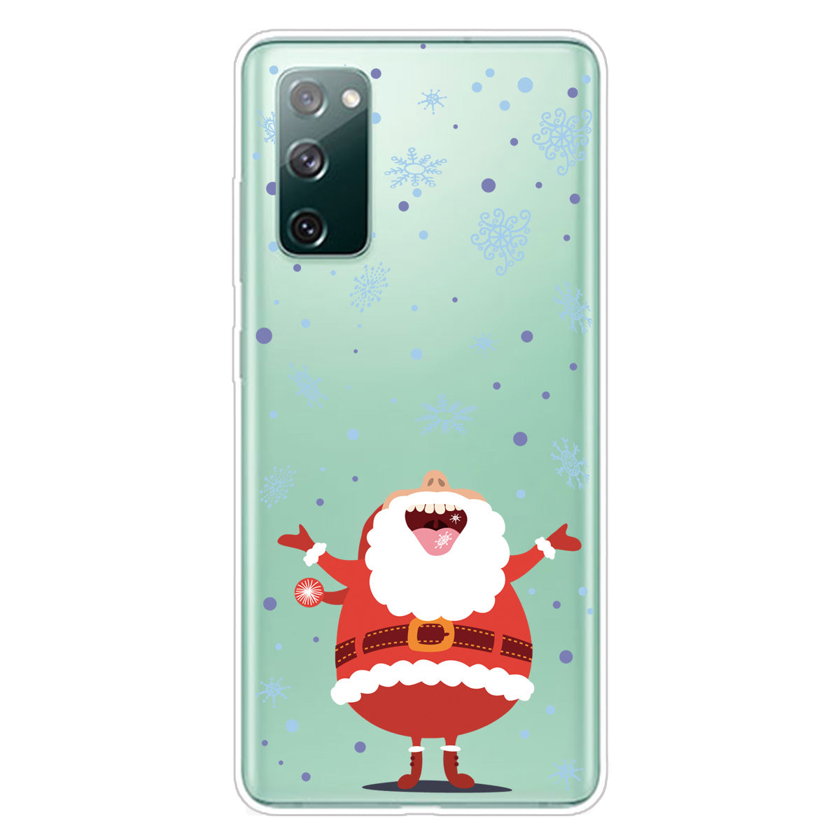 Christmas Theme Pattern Printing TPU Case for Samsung Galaxy S20 FE/S20 Fan Edition/S20 FE 5G/S20 Fan Edition 5G - Laughing Santa Claus