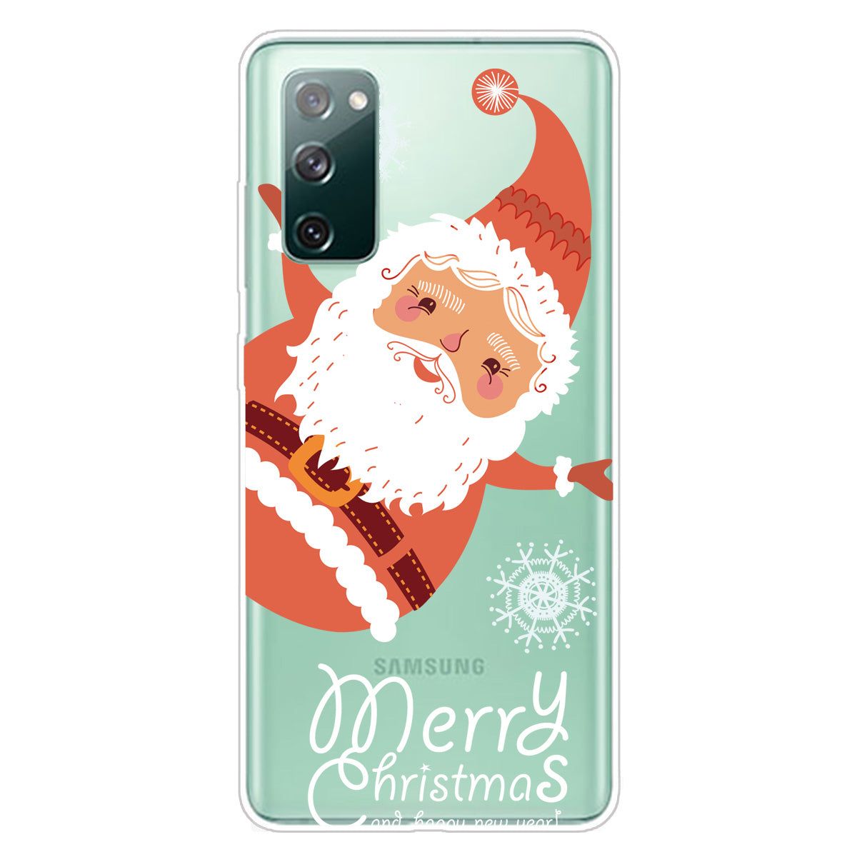 Christmas Theme Pattern Printing TPU Case for Samsung Galaxy S20 FE/S20 Fan Edition/S20 FE 5G/S20 Fan Edition 5G - Santa Claus Is Coming