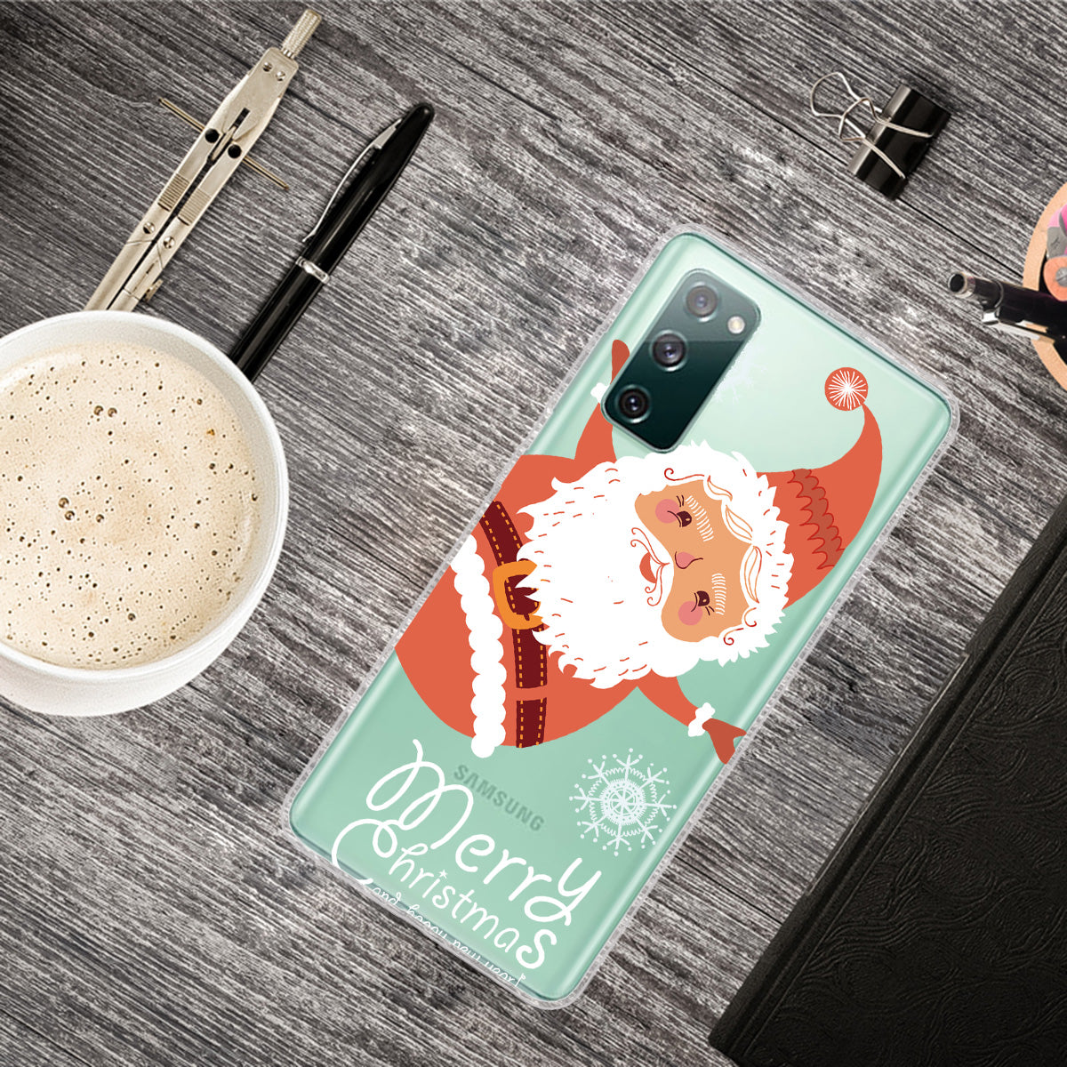 Christmas Theme Pattern Printing TPU Case for Samsung Galaxy S20 FE/S20 Fan Edition/S20 FE 5G/S20 Fan Edition 5G - Santa Claus Is Coming