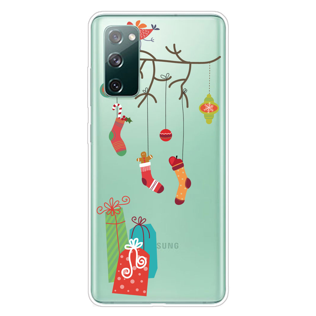 Christmas Theme Pattern Printing TPU Case for Samsung Galaxy S20 FE/S20 Fan Edition/S20 FE 5G/S20 Fan Edition 5G - Christmas Presents