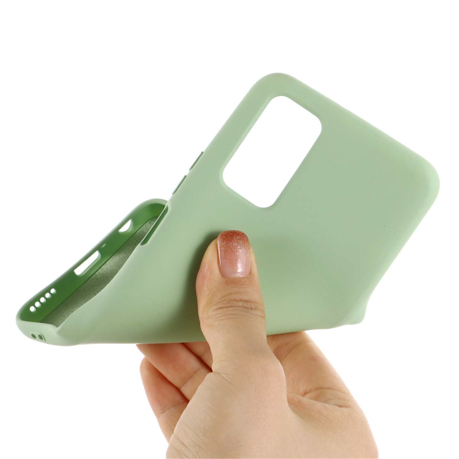 Liquid Silicone Phone Cover for Samsung Galaxy S20 FE/S20 FE 5G/S20 Lite/S20 FE 2022 - Green