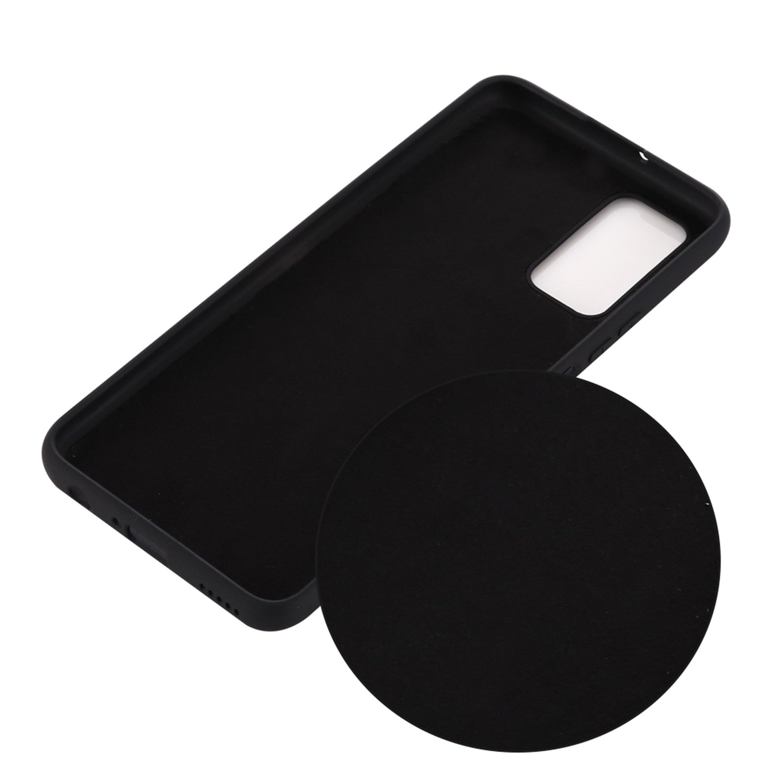 Liquid Silicone Phone Cover for Samsung Galaxy S20 FE/S20 FE 5G/S20 Lite/S20 FE 2022 - Black