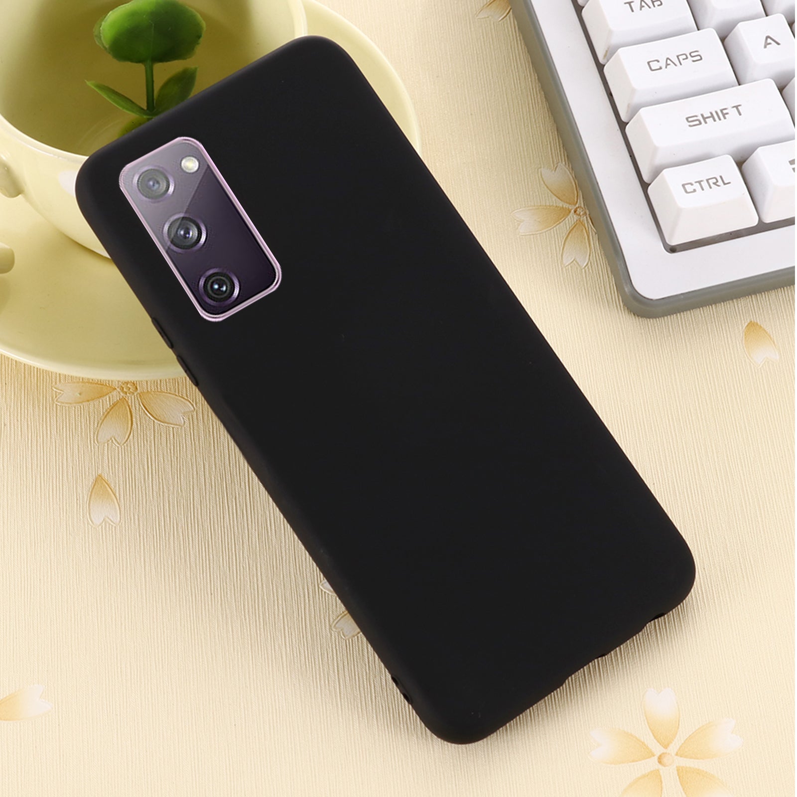 Liquid Silicone Phone Cover for Samsung Galaxy S20 FE/S20 FE 5G/S20 Lite/S20 FE 2022 - Black