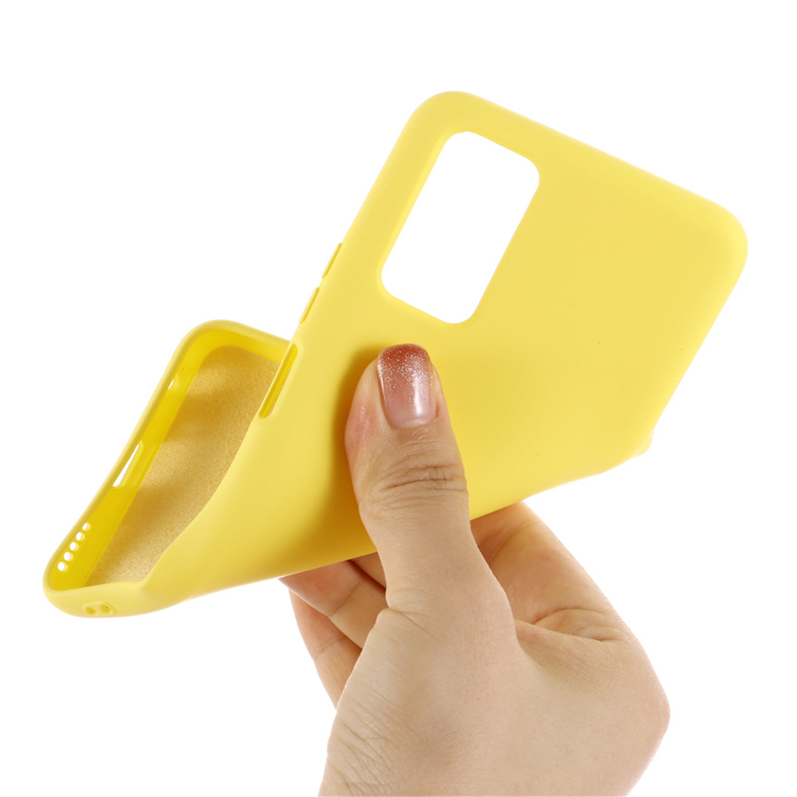 Liquid Silicone Phone Cover for Samsung Galaxy S20 FE/S20 FE 5G/S20 Lite/S20 FE 2022 - Yellow