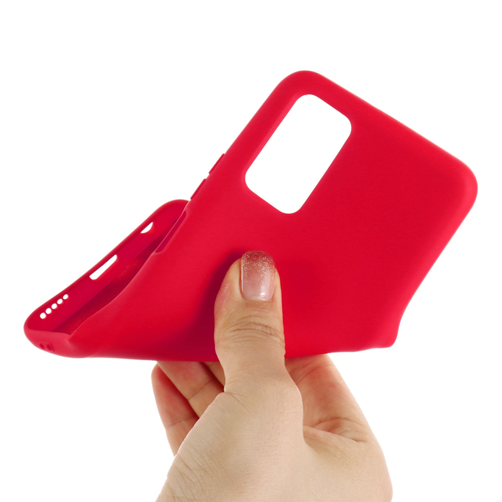 Liquid Silicone Phone Cover for Samsung Galaxy S20 FE/S20 FE 5G/S20 Lite/S20 FE 2022 - Red