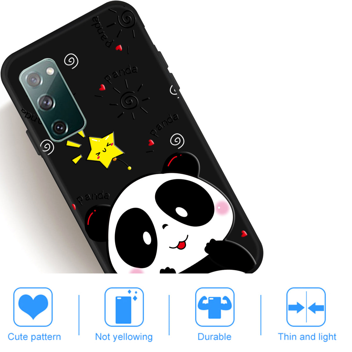 Pattern Printing TPU Shell Case Cover for Samsung Galaxy S20 FE/S20 FE 5G/S20 Lite/S20 FE 2022 - Panda