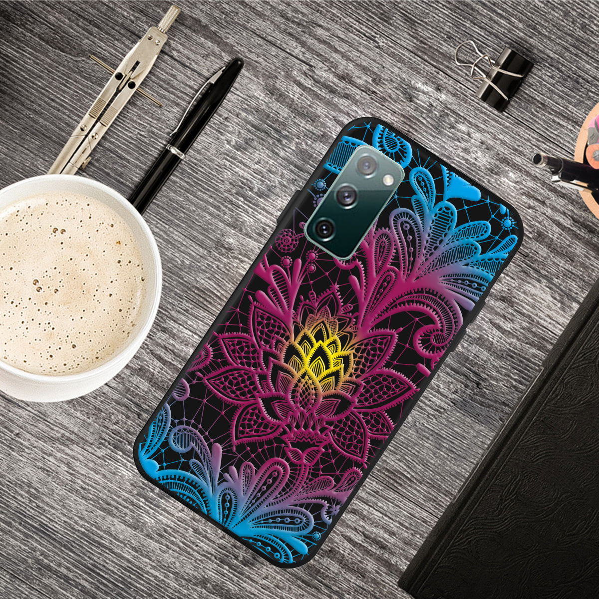 Pattern Printing TPU Shell Case Cover for Samsung Galaxy S20 FE/S20 FE 5G/S20 Lite/S20 FE 2022 - Flower Pattern