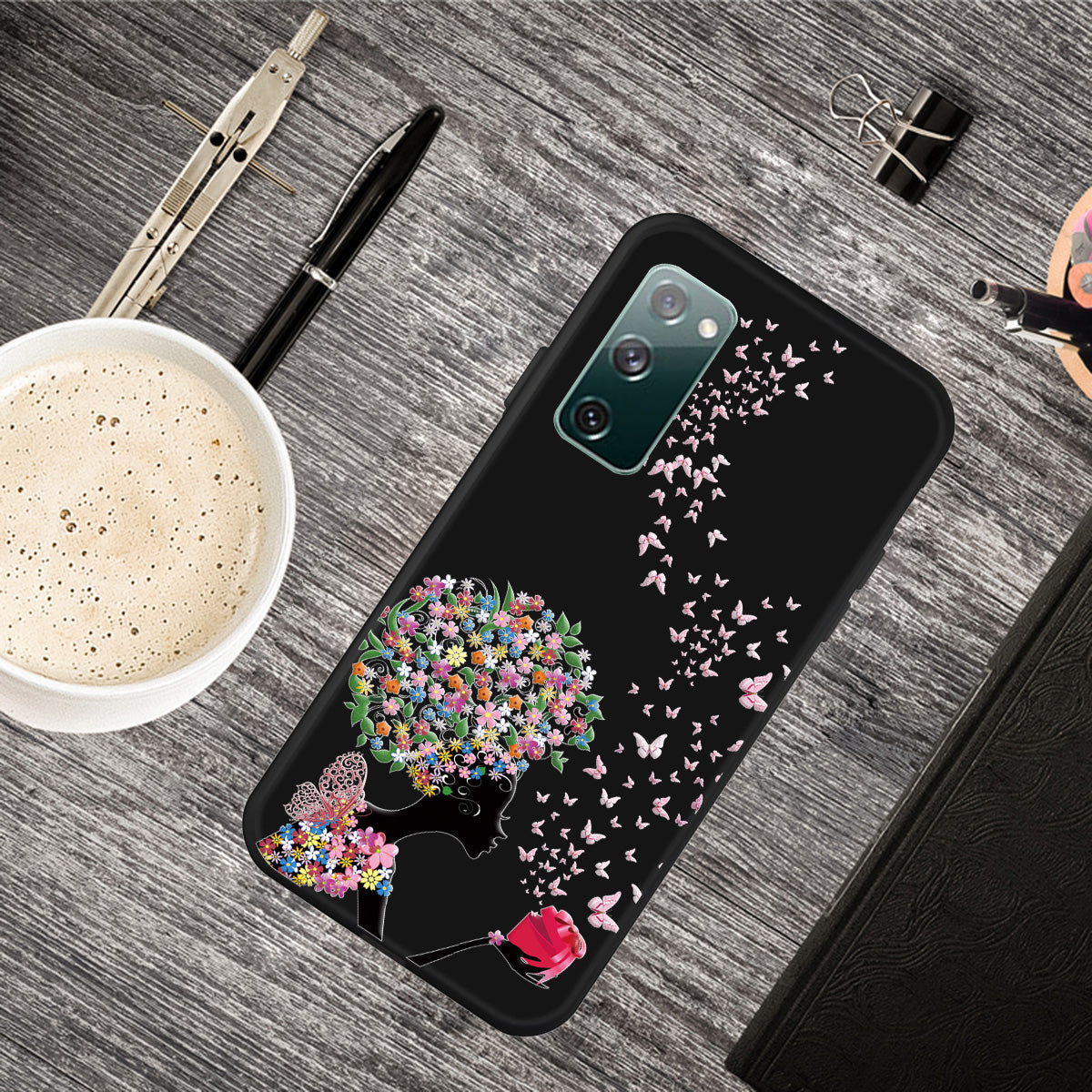 Pattern Printing TPU Shell Case Cover for Samsung Galaxy S20 FE/S20 FE 5G/S20 Lite/S20 FE 2022 - Flower