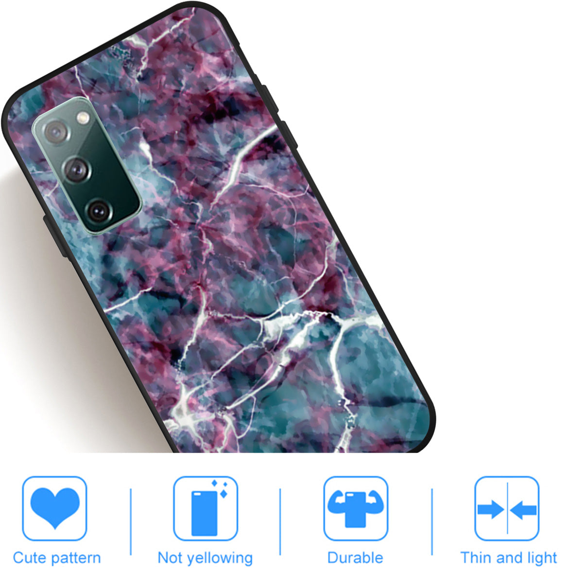 Pattern Printing TPU Shell Case Cover for Samsung Galaxy S20 FE/S20 FE 5G/S20 Lite/S20 FE 2022 - Marbling