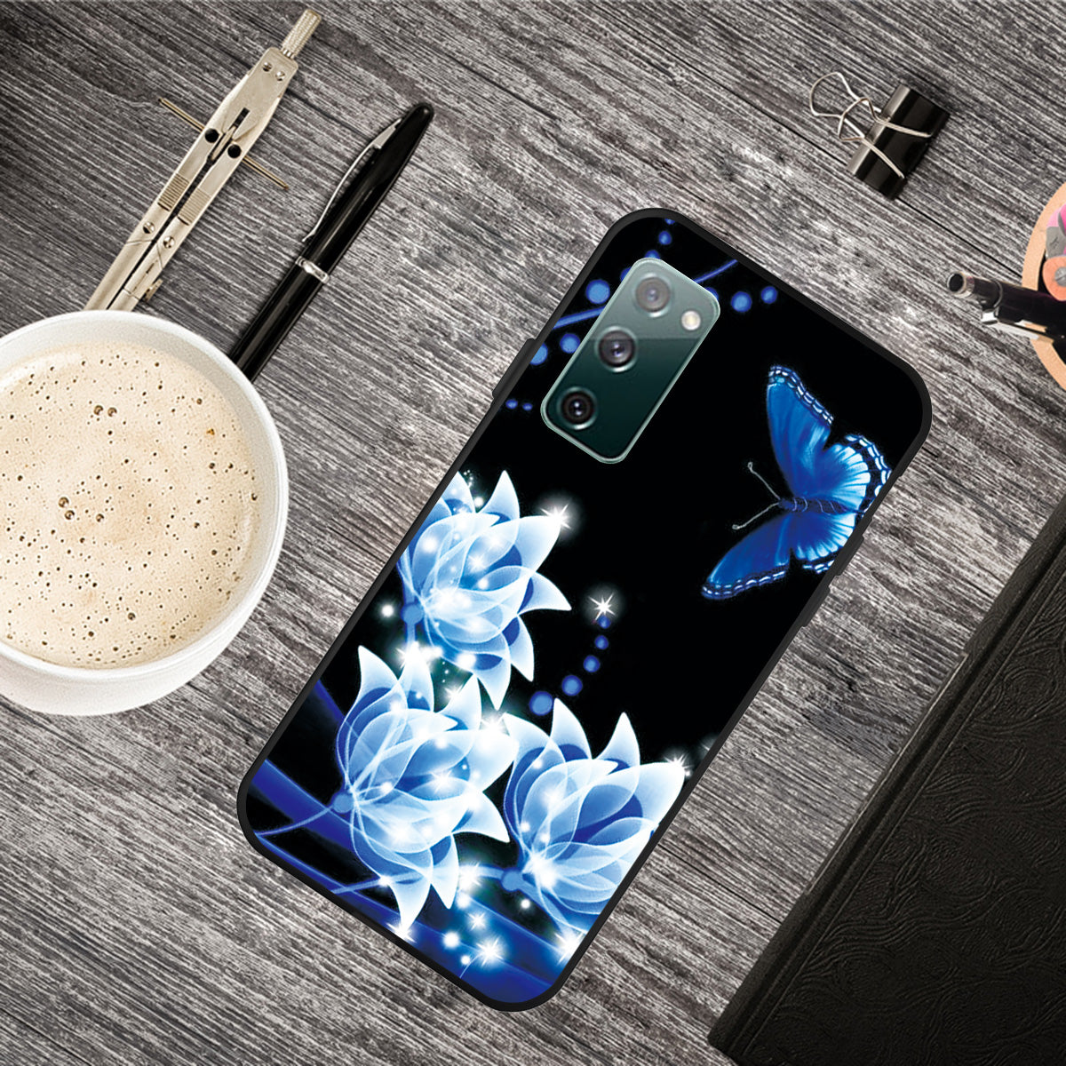 Pattern Printing TPU Shell Case Cover for Samsung Galaxy S20 FE/S20 FE 5G/S20 Lite/S20 FE 2022 - Butterfly and Flower