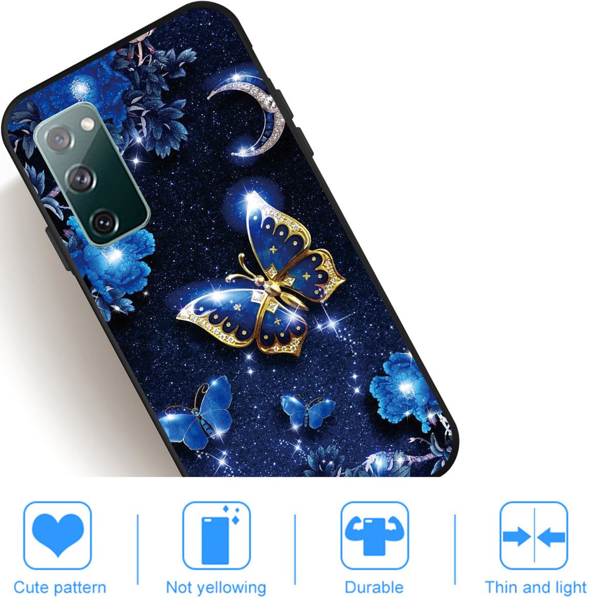 Pattern Printing TPU Shell Case Cover for Samsung Galaxy S20 FE/S20 FE 5G/S20 Lite/S20 FE 2022 - Butterfly