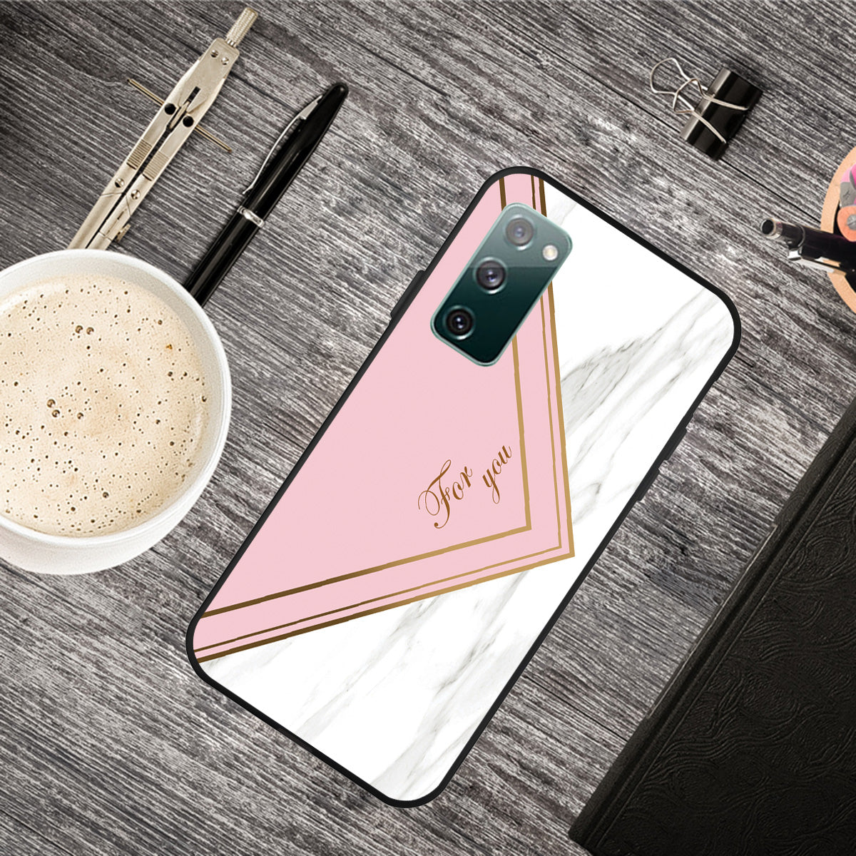 Matte Black TPU Case for Samsung Galaxy S20 FE/S20 FE 5G/S20 Lite/S20 FE 2022 Fashion Marble Texture - Style K