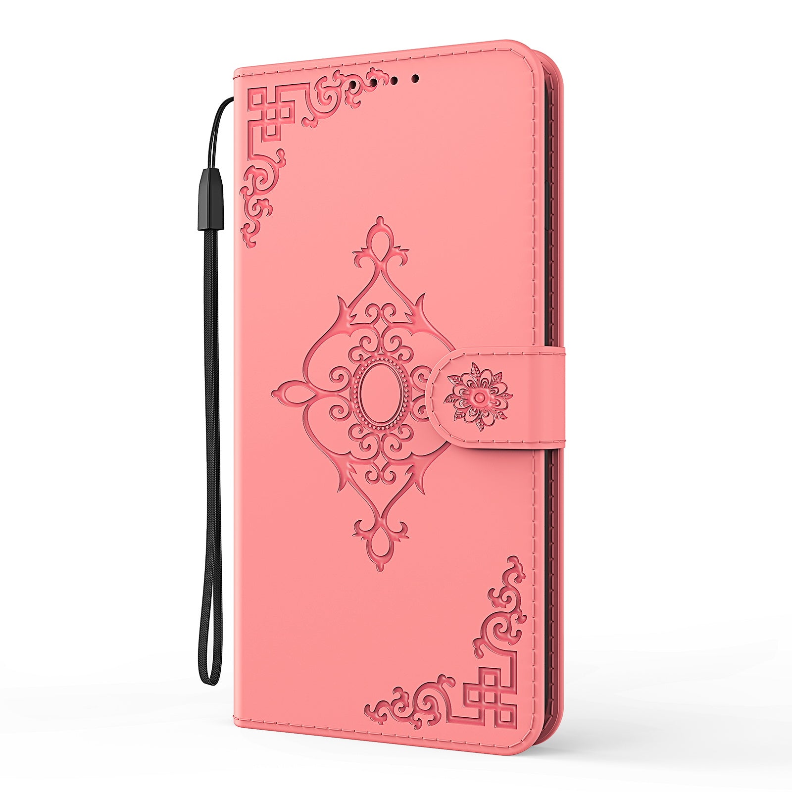 Symmetrical Pattern Imprinting Wallet Leather Phone Stand Protector for Samsung Galaxy S20 FE/S20 Fan Edition/S20 FE 5G/S20 Fan Edition 5G - Pink