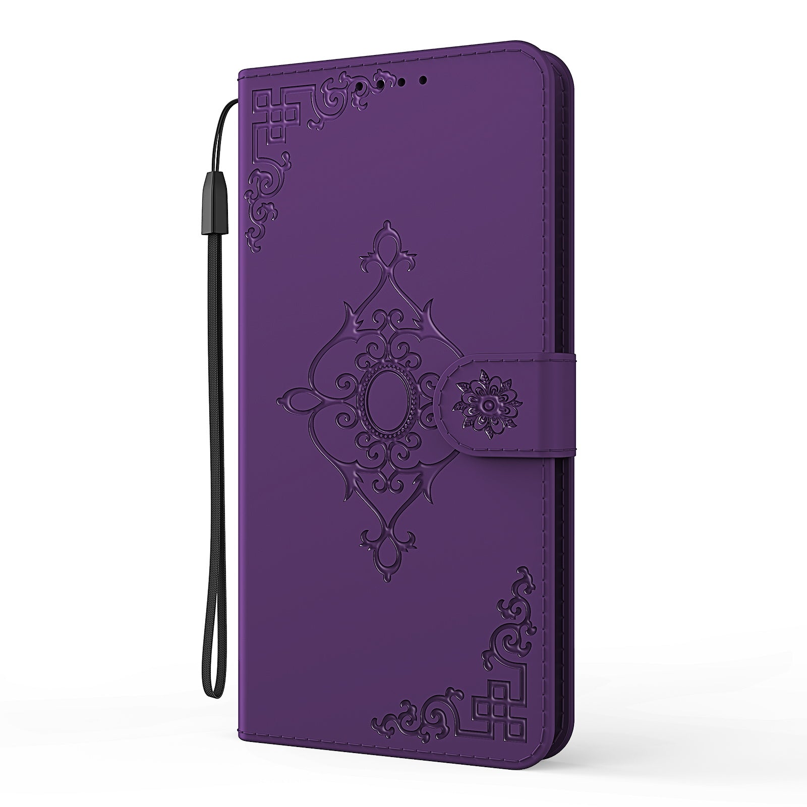 Symmetrical Pattern Imprinting Wallet Leather Phone Stand Protector for Samsung Galaxy S20 FE/S20 Fan Edition/S20 FE 5G/S20 Fan Edition 5G - Purple