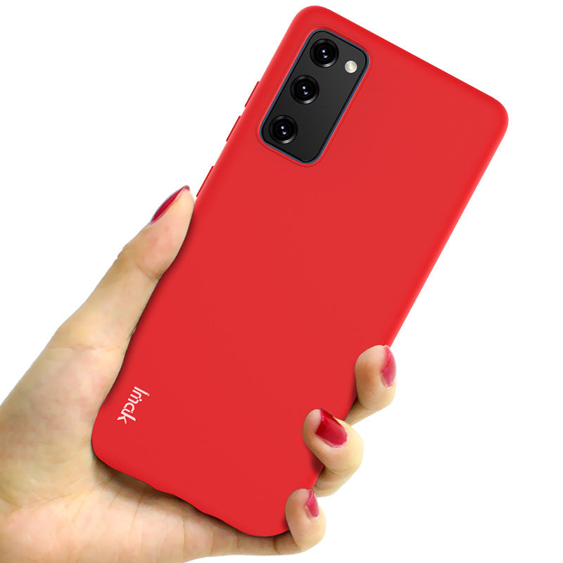 IMAK UC-2 Series Colorful Soft TPU Phone Cover for Samsung Galaxy S20 FE/S20 FE 5G/S20 Lite/S20 FE 2022 - Red