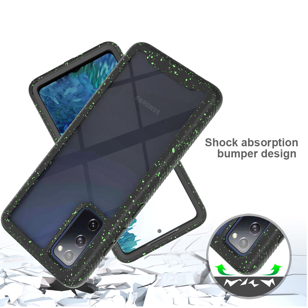 Shockproof Phone Protector Starry Sky with Color Spots for Samsung Galaxy S20 FE/S20 Fan Edition/S20 FE 5G/S20 Fan Edition 5G/S20 Lite - Black