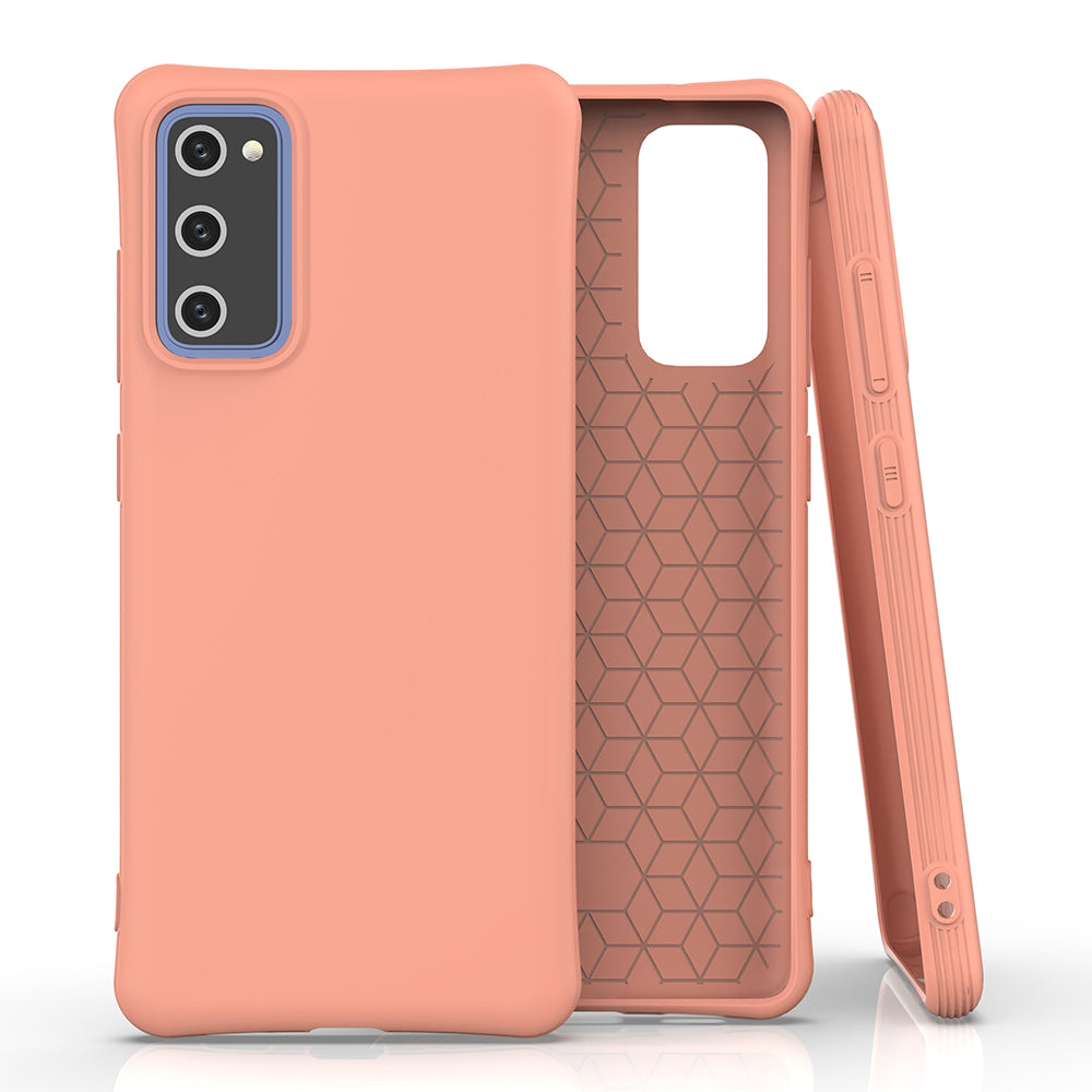 Solid Color Matte TPU Case for Samsung Galaxy S20 FE/S20 FE 5G/S20 Lite/S20 FE 2022 - Orange