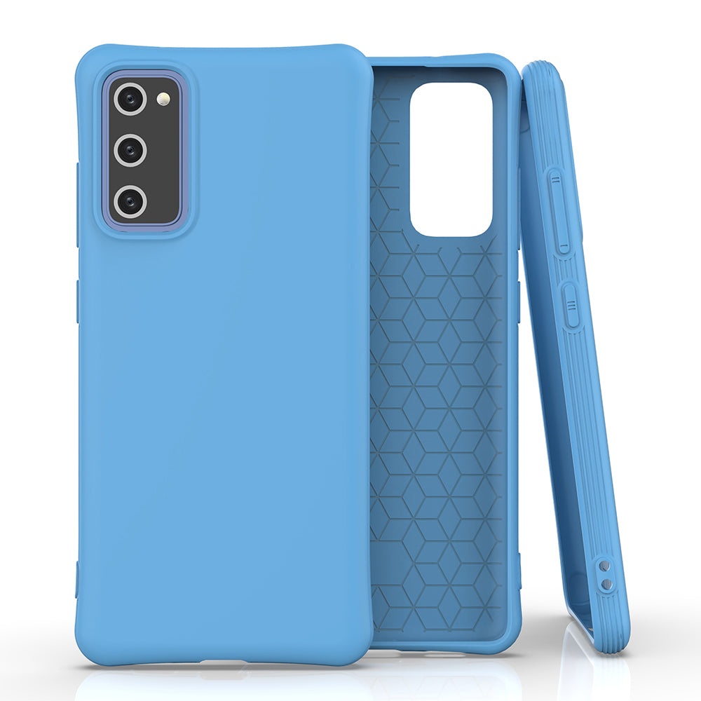 Solid Color Matte TPU Case for Samsung Galaxy S20 FE/S20 FE 5G/S20 Lite/S20 FE 2022 - Blue