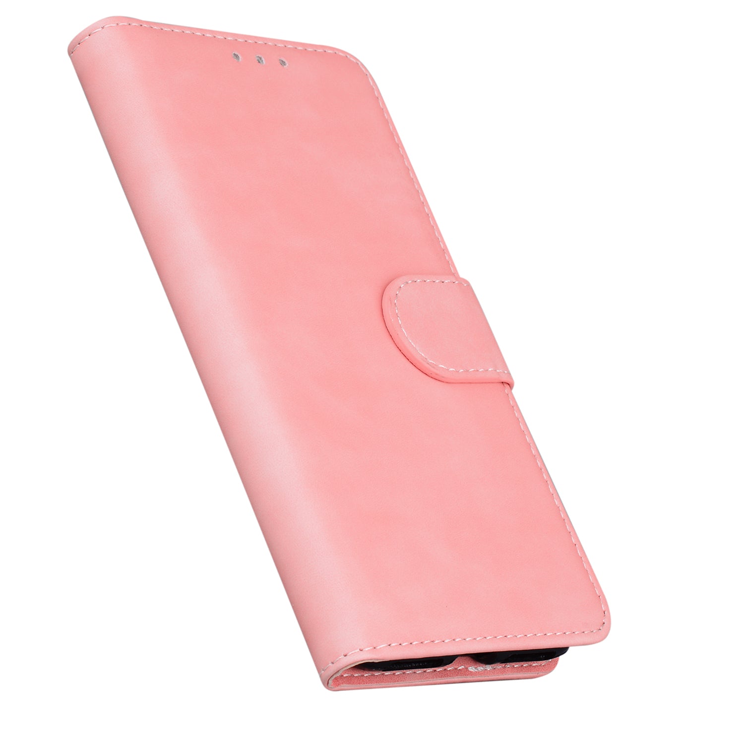 Wallet Stand Magnetic Clasp PU Leather Case for Samsung Galaxy S20 FE 4G/5G/2022/S20 Lite - Pink