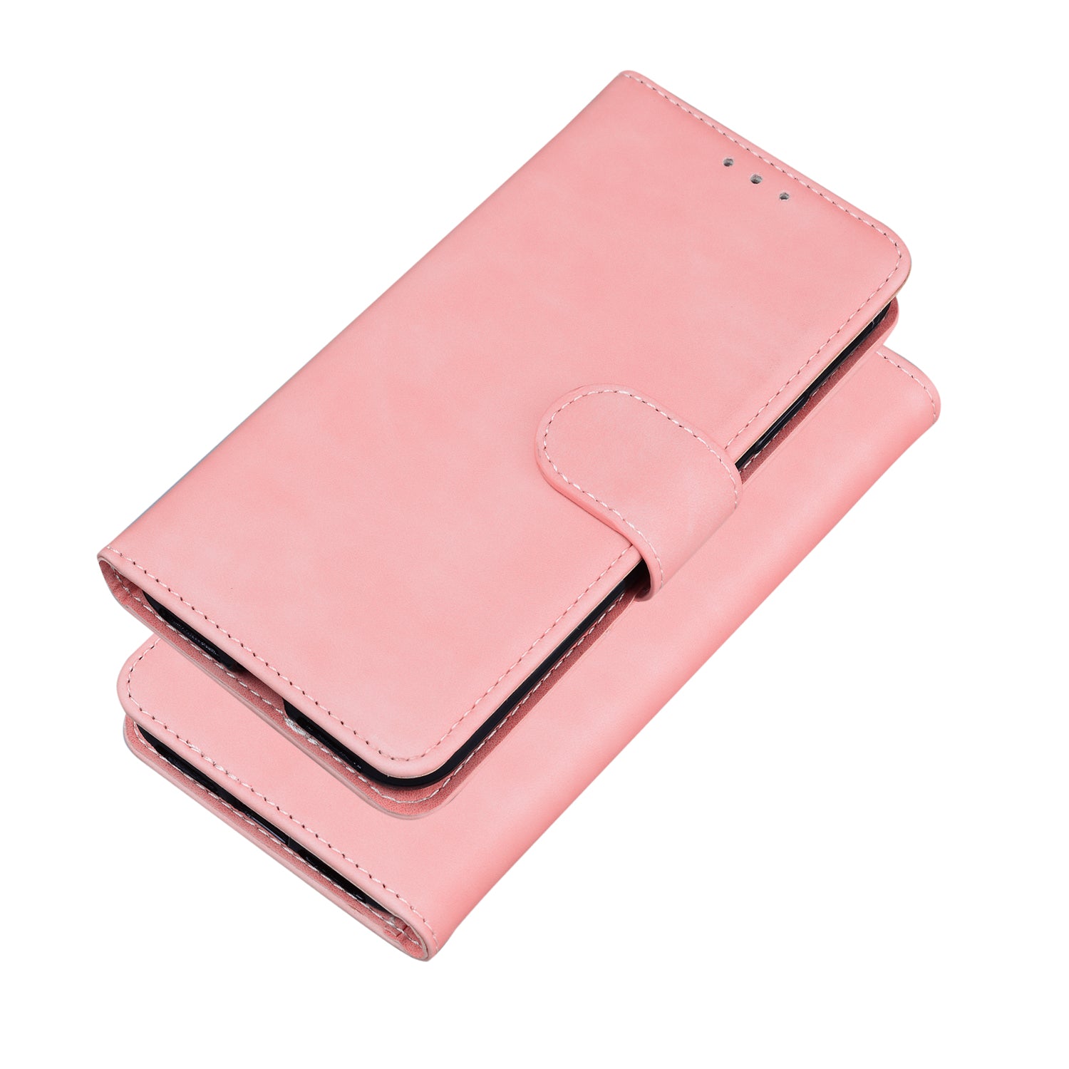 Wallet Stand Magnetic Clasp PU Leather Case for Samsung Galaxy S20 FE 4G/5G/2022/S20 Lite - Pink