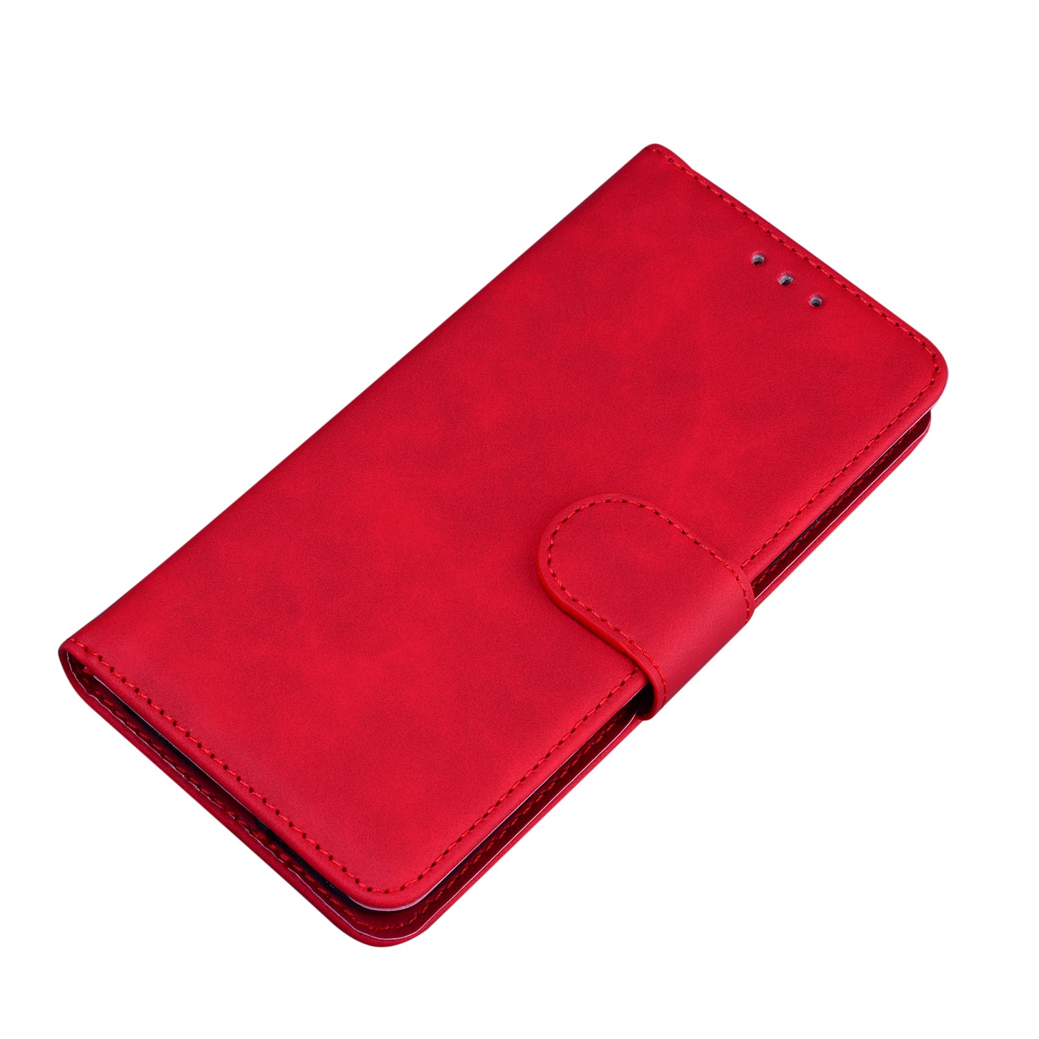 Wallet Stand Magnetic Clasp PU Leather Case for Samsung Galaxy S20 FE 4G/5G/2022/S20 Lite - Red