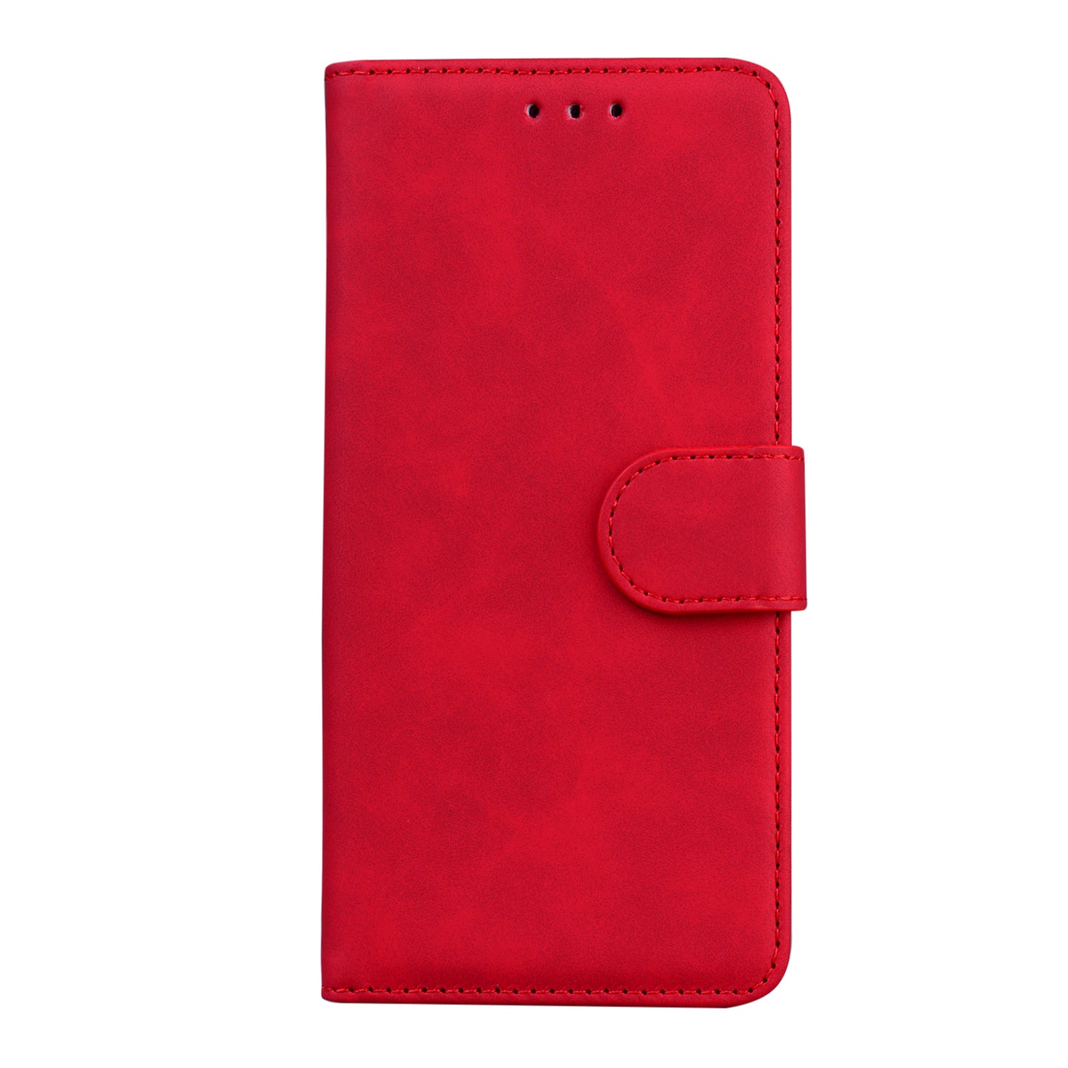 Wallet Stand Magnetic Clasp PU Leather Case for Samsung Galaxy S20 FE 4G/5G/2022/S20 Lite - Red