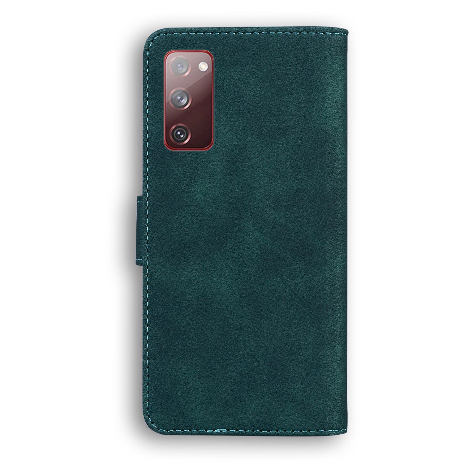 Wallet Stand Magnetic Clasp PU Leather Case for Samsung Galaxy S20 FE 4G/5G/2022/S20 Lite - Green