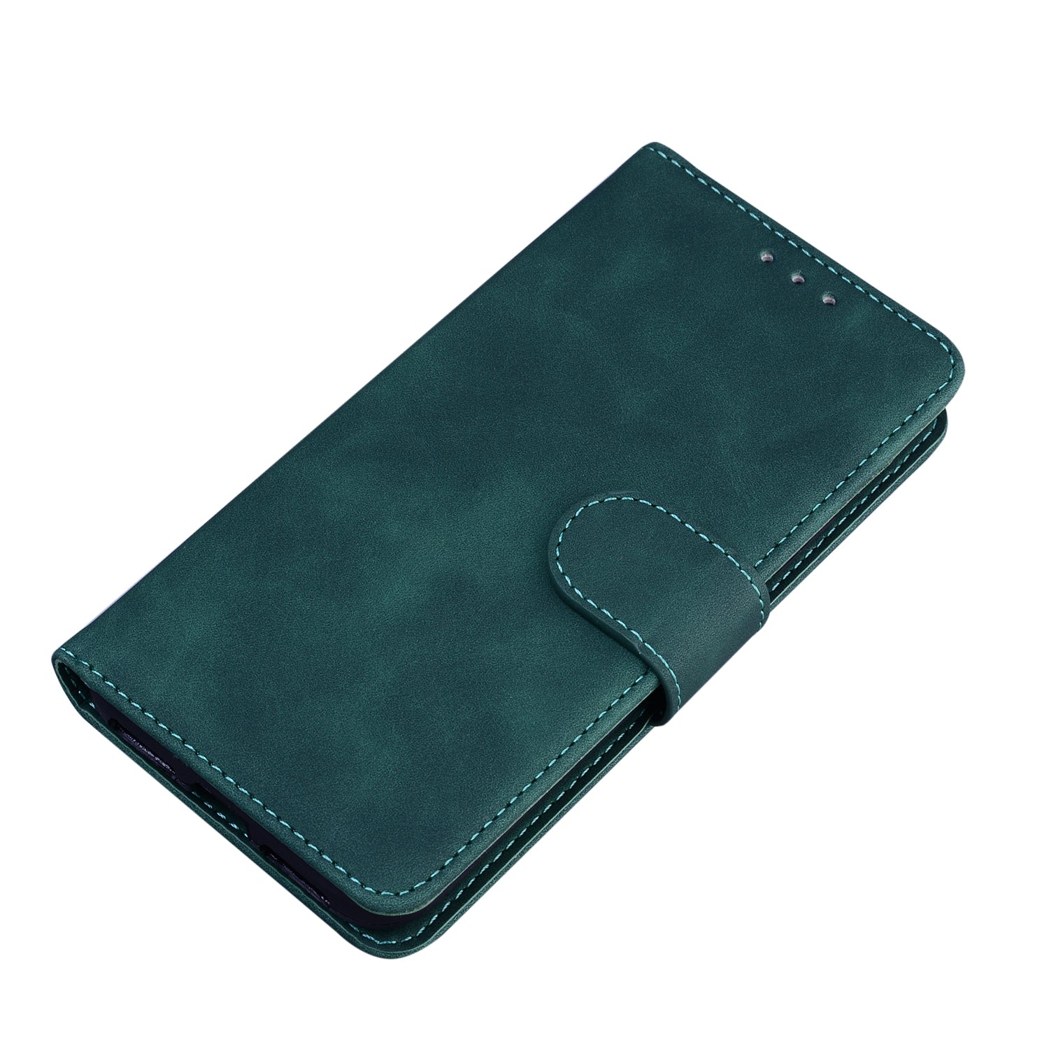 Wallet Stand Magnetic Clasp PU Leather Case for Samsung Galaxy S20 FE 4G/5G/2022/S20 Lite - Green