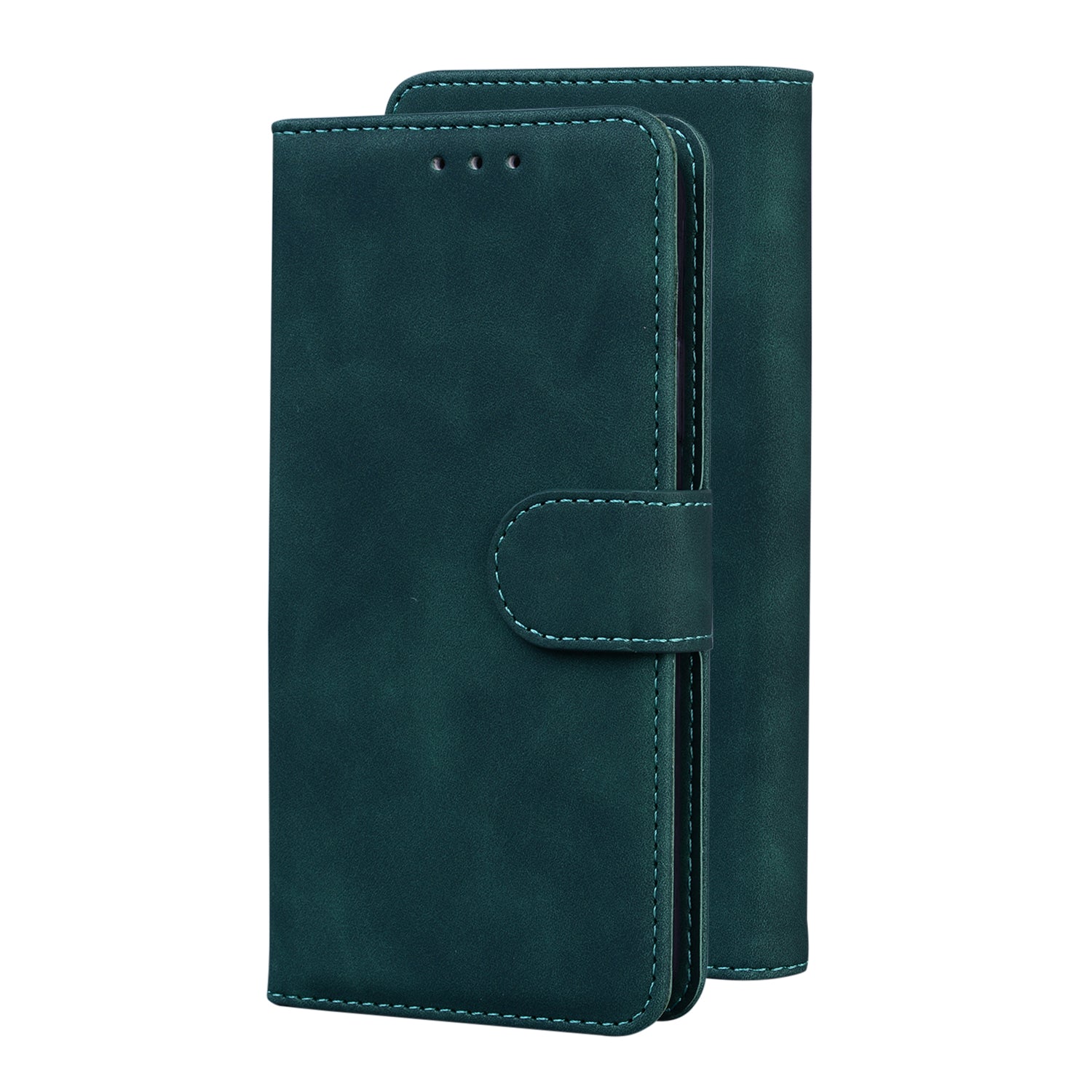 Wallet Stand Magnetic Clasp PU Leather Case for Samsung Galaxy S20 FE 4G/5G/2022/S20 Lite - Green