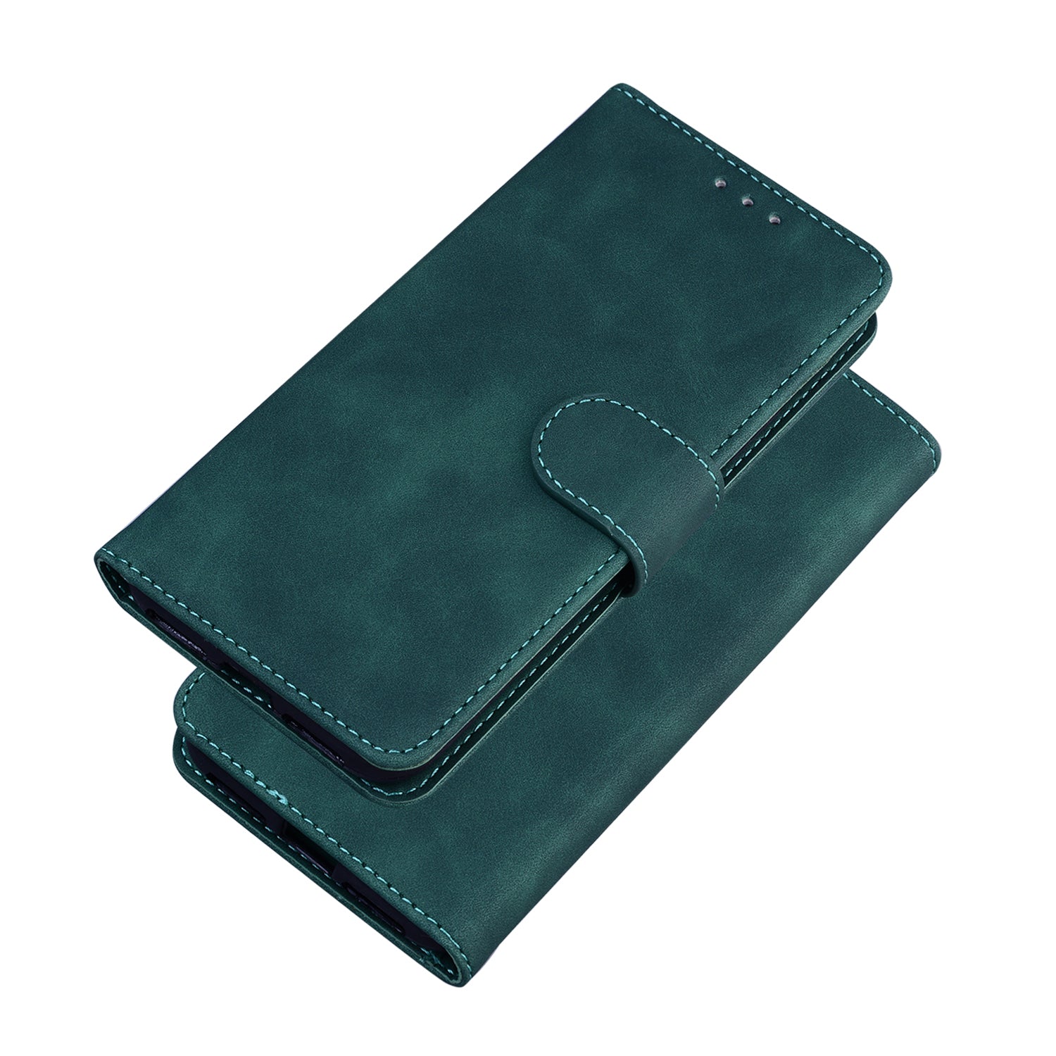 Wallet Stand Magnetic Clasp PU Leather Case for Samsung Galaxy S20 FE 4G/5G/2022/S20 Lite - Green