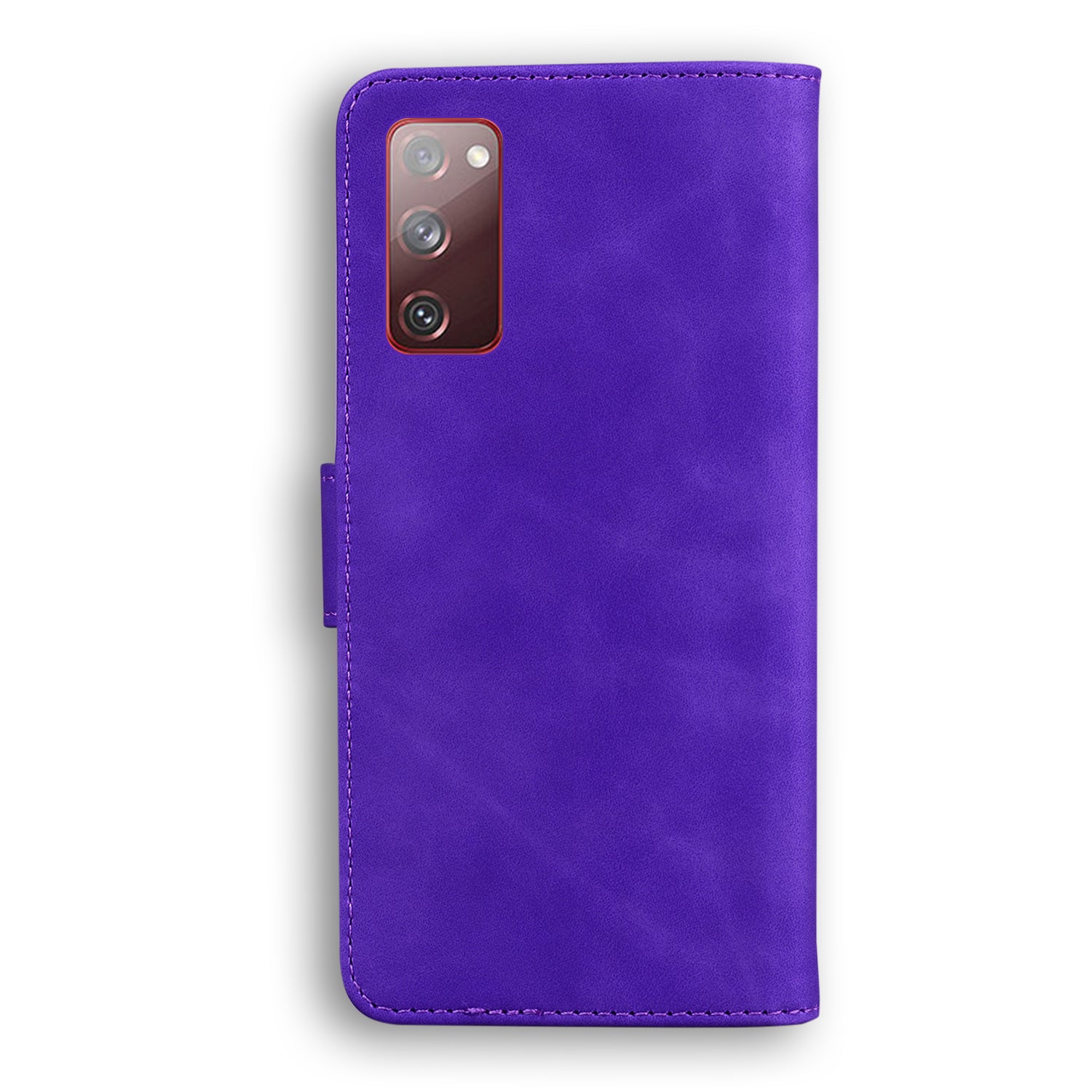 Wallet Stand Magnetic Clasp PU Leather Case for Samsung Galaxy S20 FE 4G/5G/2022/S20 Lite - Purple