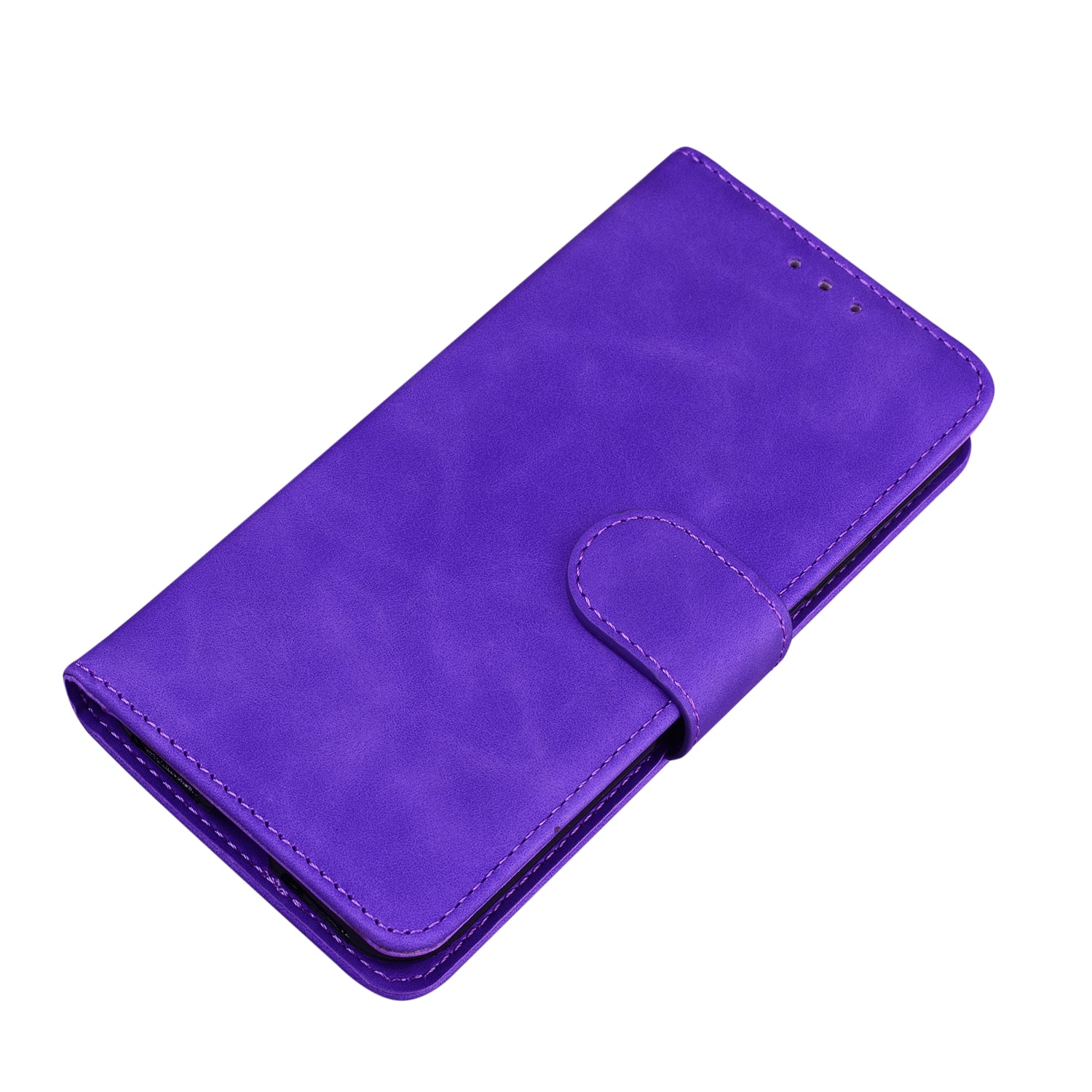 Wallet Stand Magnetic Clasp PU Leather Case for Samsung Galaxy S20 FE 4G/5G/2022/S20 Lite - Purple