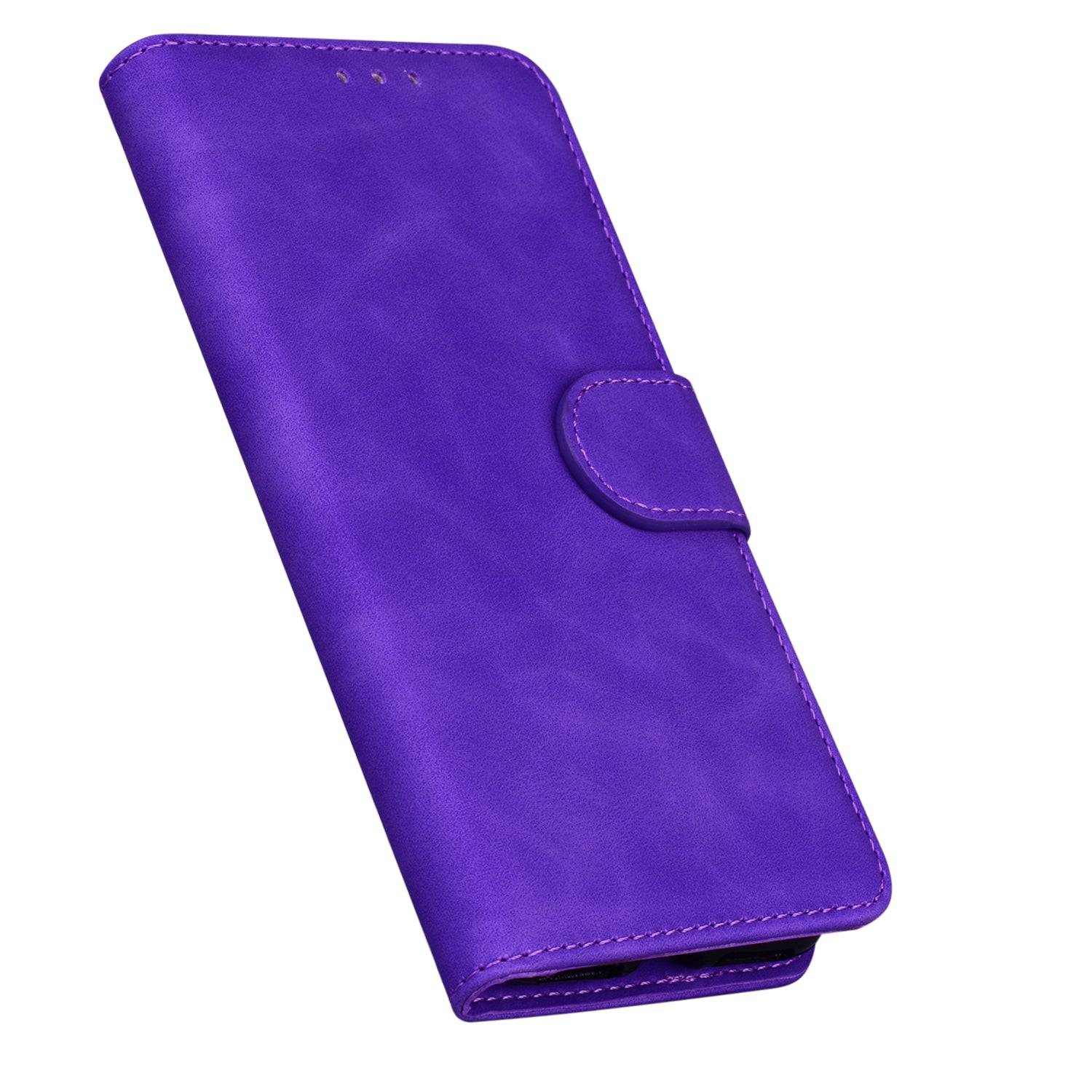 Wallet Stand Magnetic Clasp PU Leather Case for Samsung Galaxy S20 FE 4G/5G/2022/S20 Lite - Purple