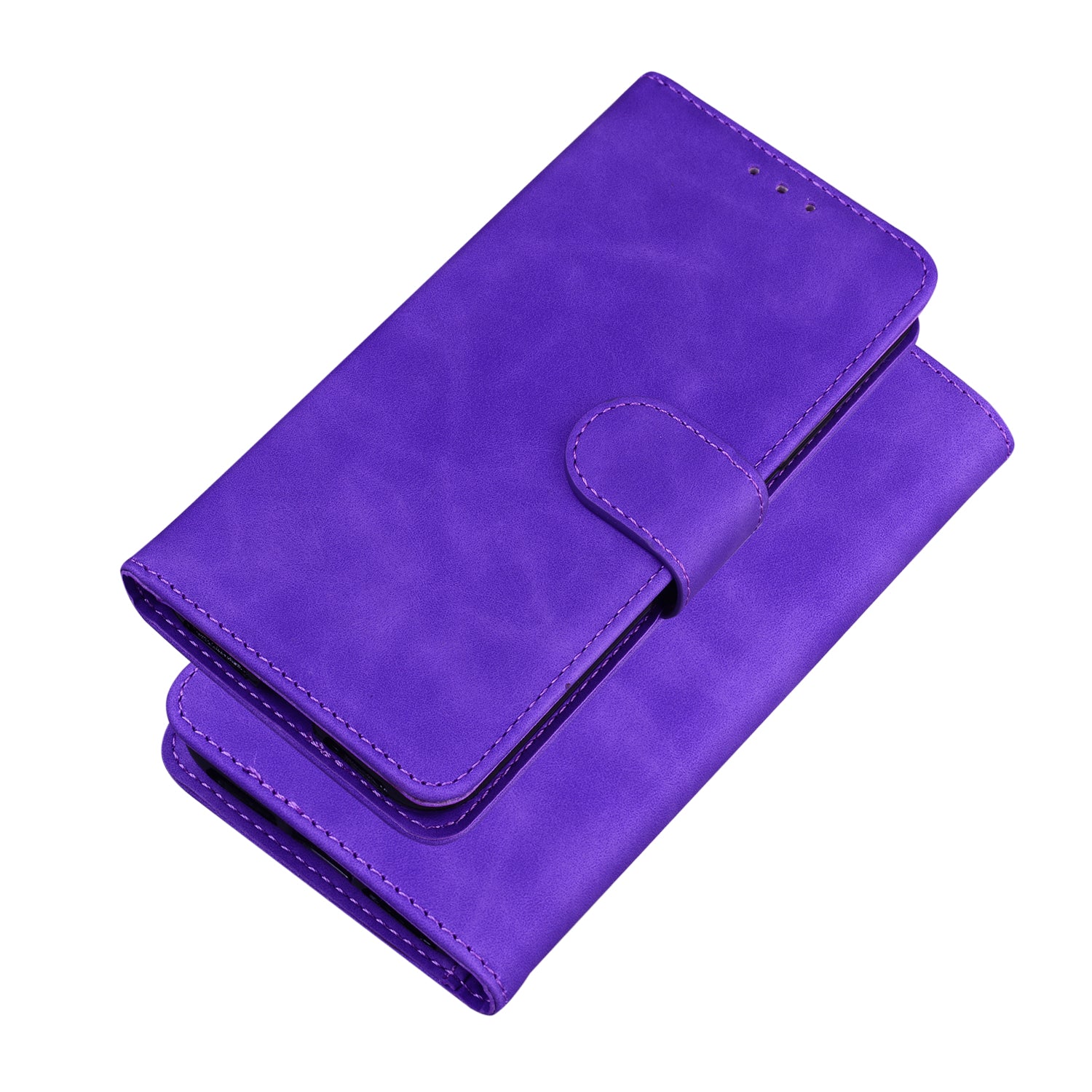 Wallet Stand Magnetic Clasp PU Leather Case for Samsung Galaxy S20 FE 4G/5G/2022/S20 Lite - Purple