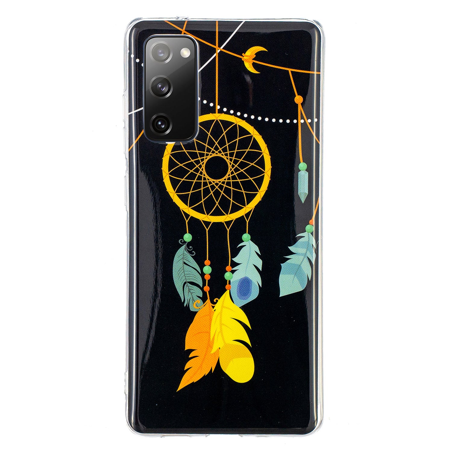 Noctilucent IMD TPU Phone Back Shell for Samsung Galaxy S20 FE 4G/5G/2022/S20 Lite - Dream Catcher