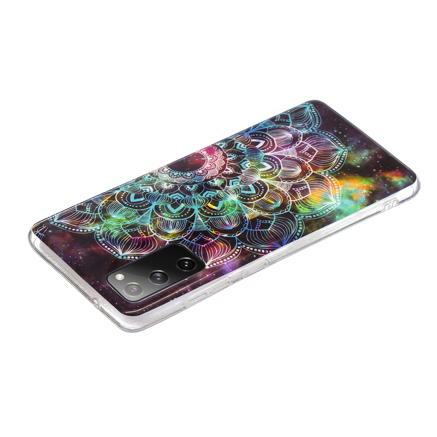 Noctilucent IMD TPU Phone Back Shell for Samsung Galaxy S20 FE 4G/5G/2022/S20 Lite - Special Flower Pattern