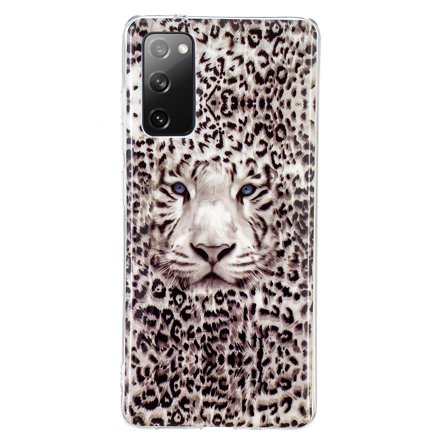 Noctilucent IMD TPU Phone Back Shell for Samsung Galaxy S20 FE 4G/5G/2022/S20 Lite - Leopard